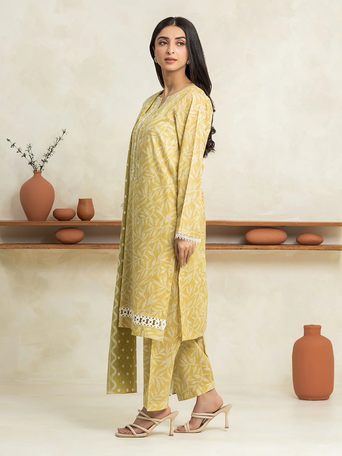 Printed Lawn Shirt Dupatta - EWU24A1-29027SD - Image 4