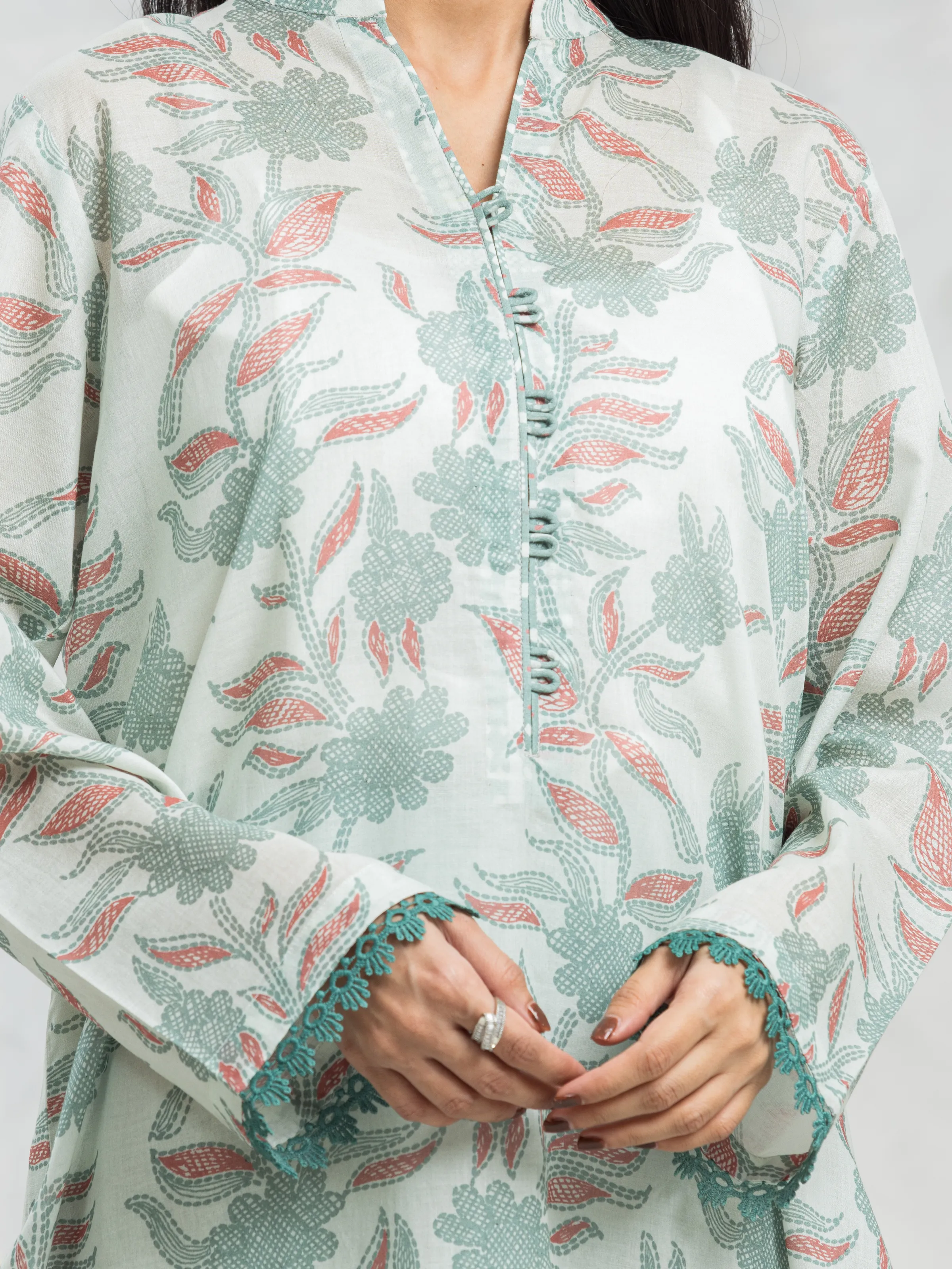 Printed Cambric Suit - EWU24A2-29263-3P - Image 4