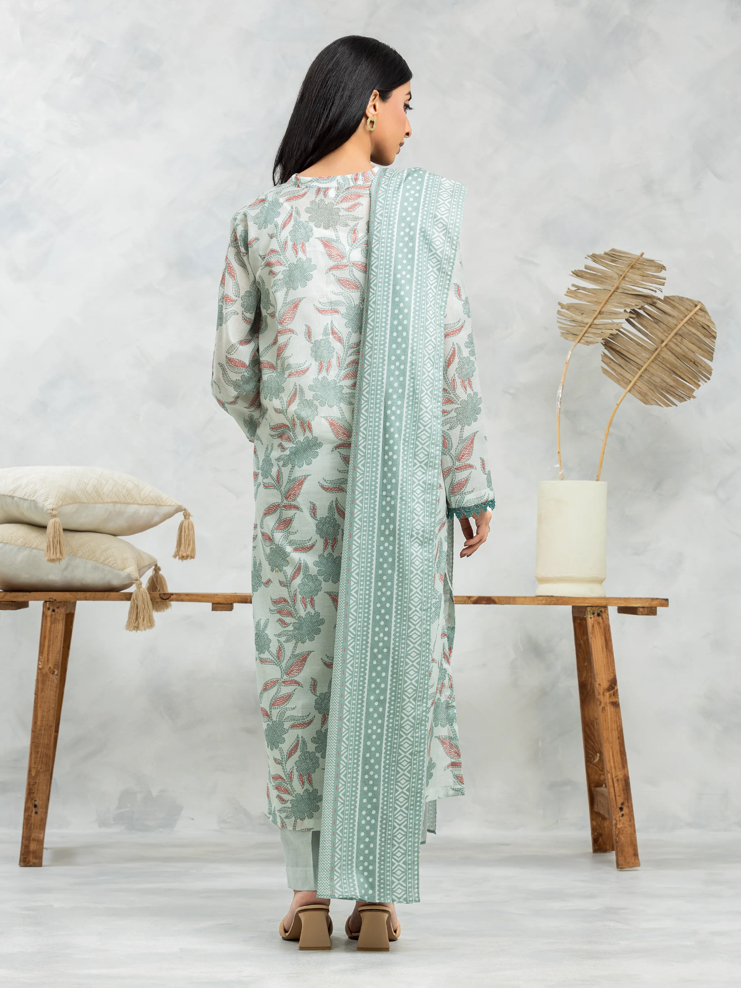 Printed Cambric Suit - EWU24A2-29263-3P - Image 2