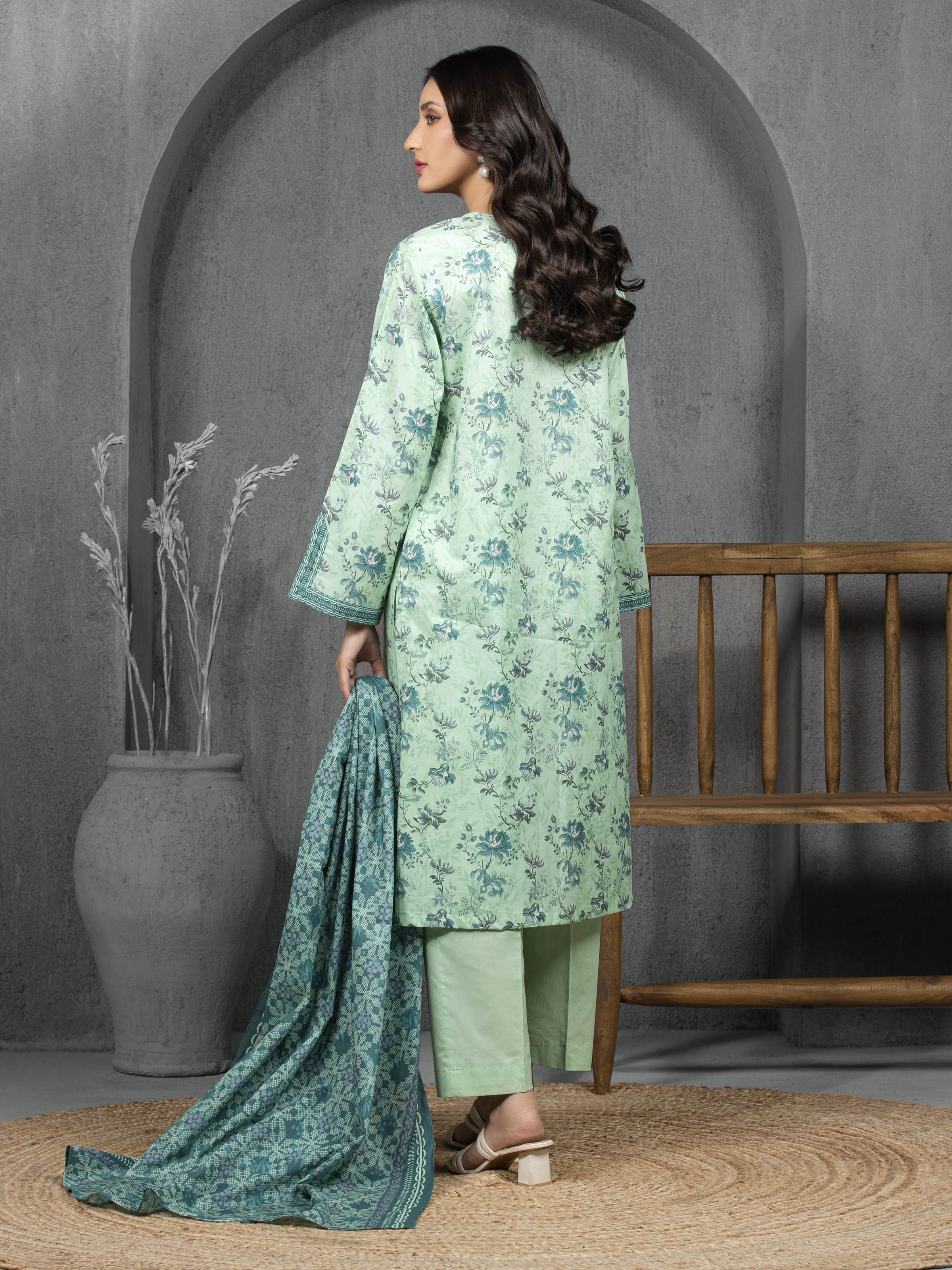 Printed Cambric Suit - EWU5A2-35820-3P - Image 4