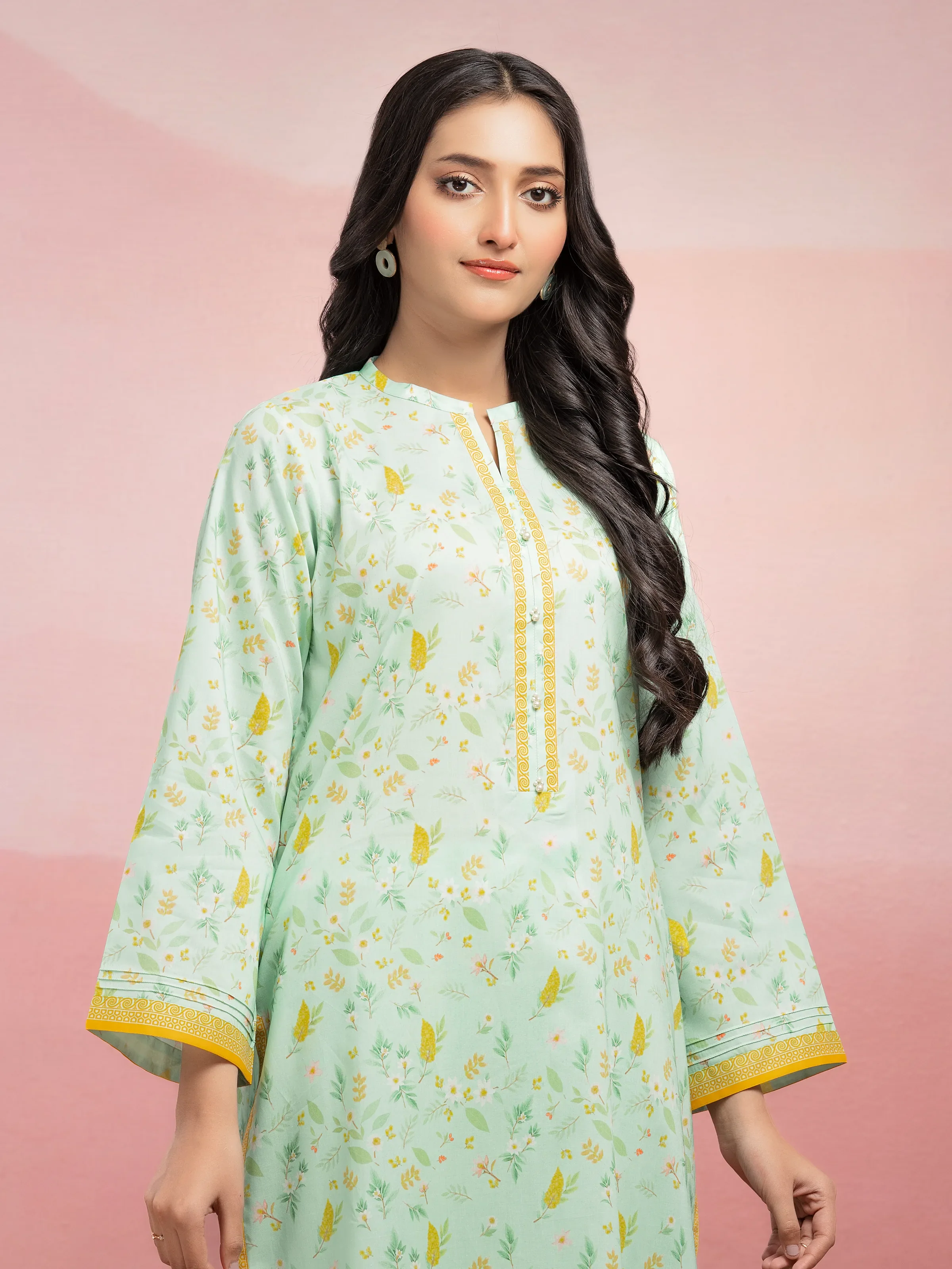 Printed Lawn Shirt Trouser - EWU5A1-35401ST - Image 4