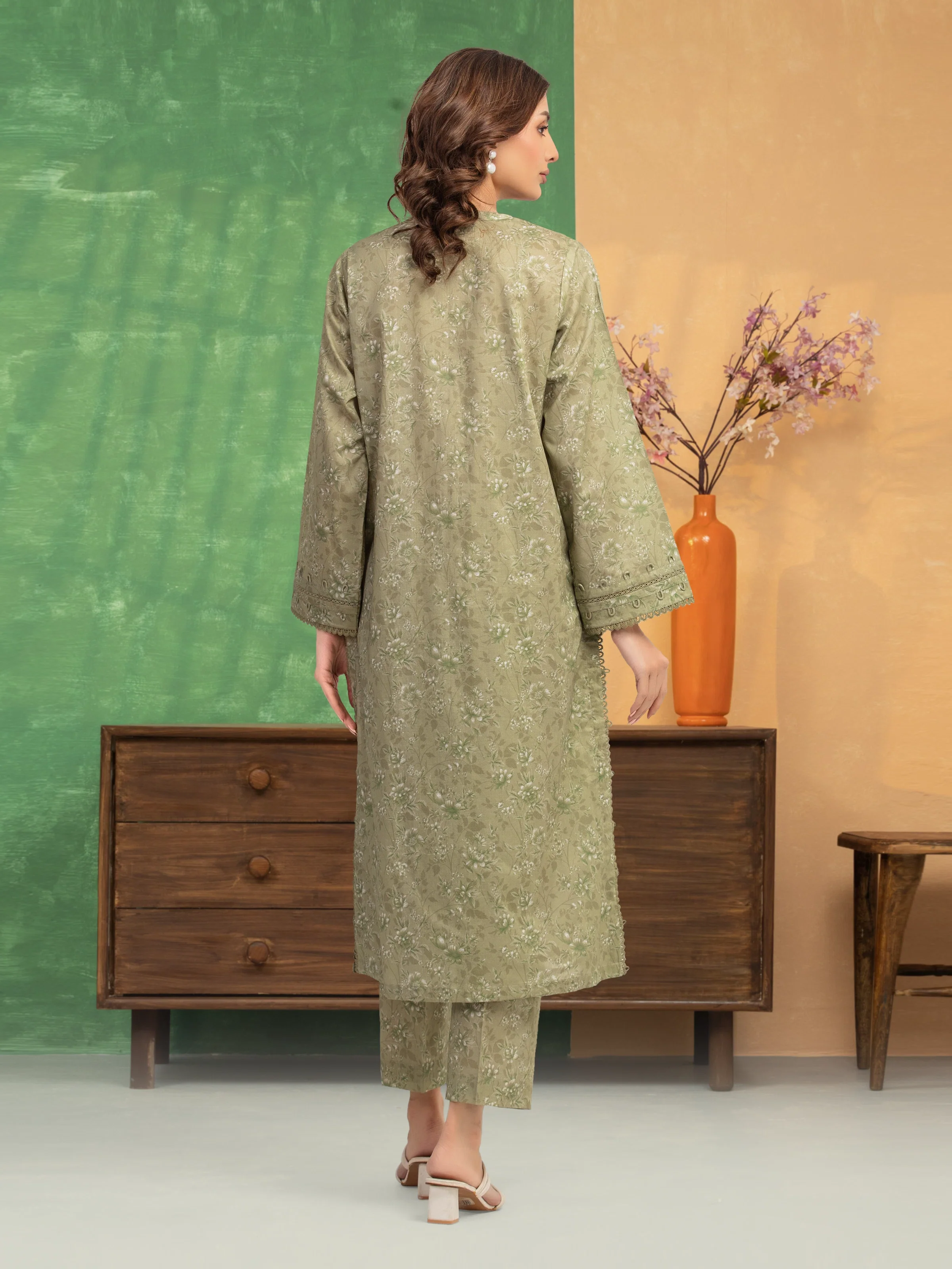 Printed Lawn Shirt Trouser - EWU5A1-35690ST - Image 2