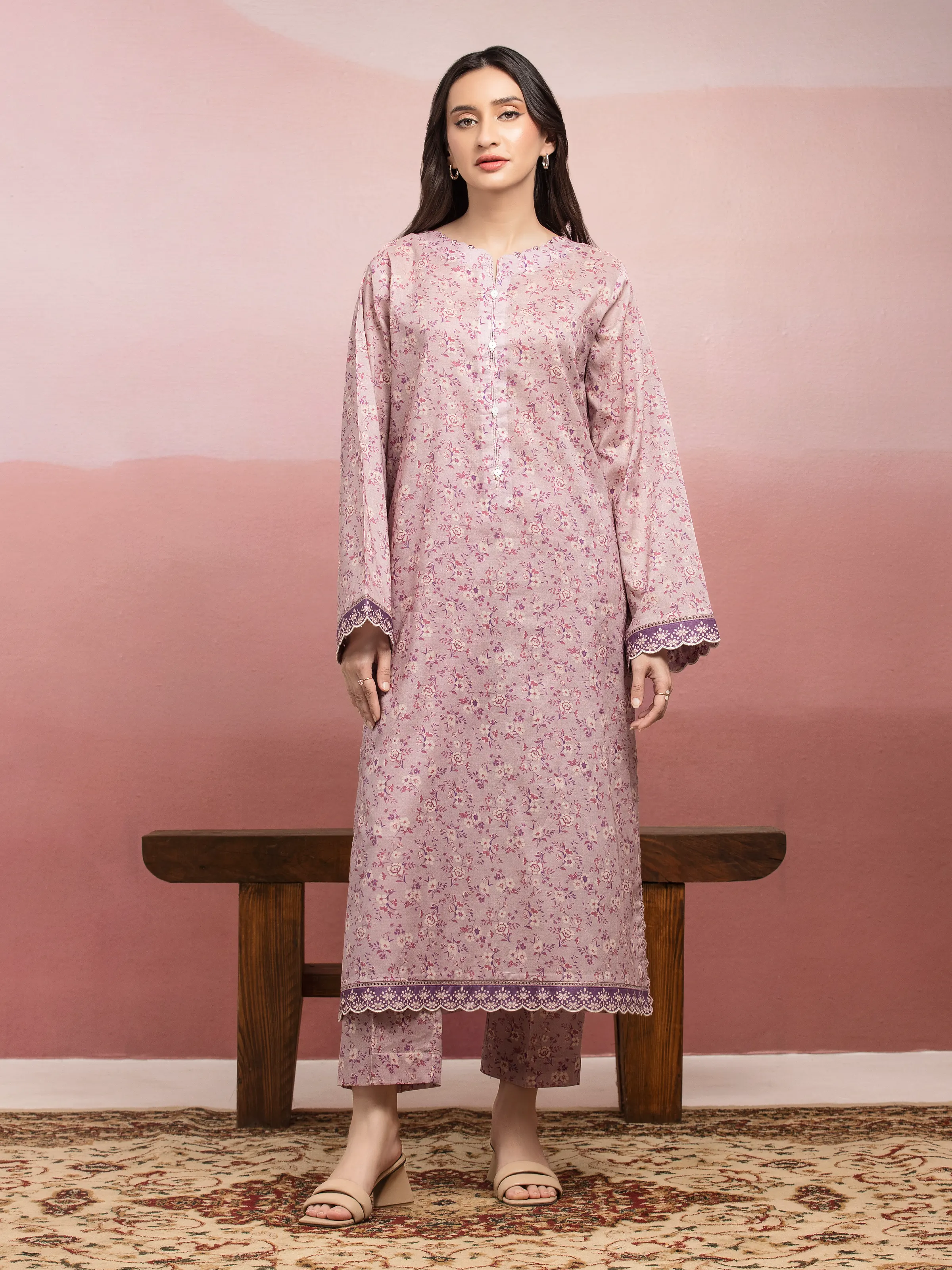 Printed Lawn Shirt Trouser - EWU5A1-35403ST