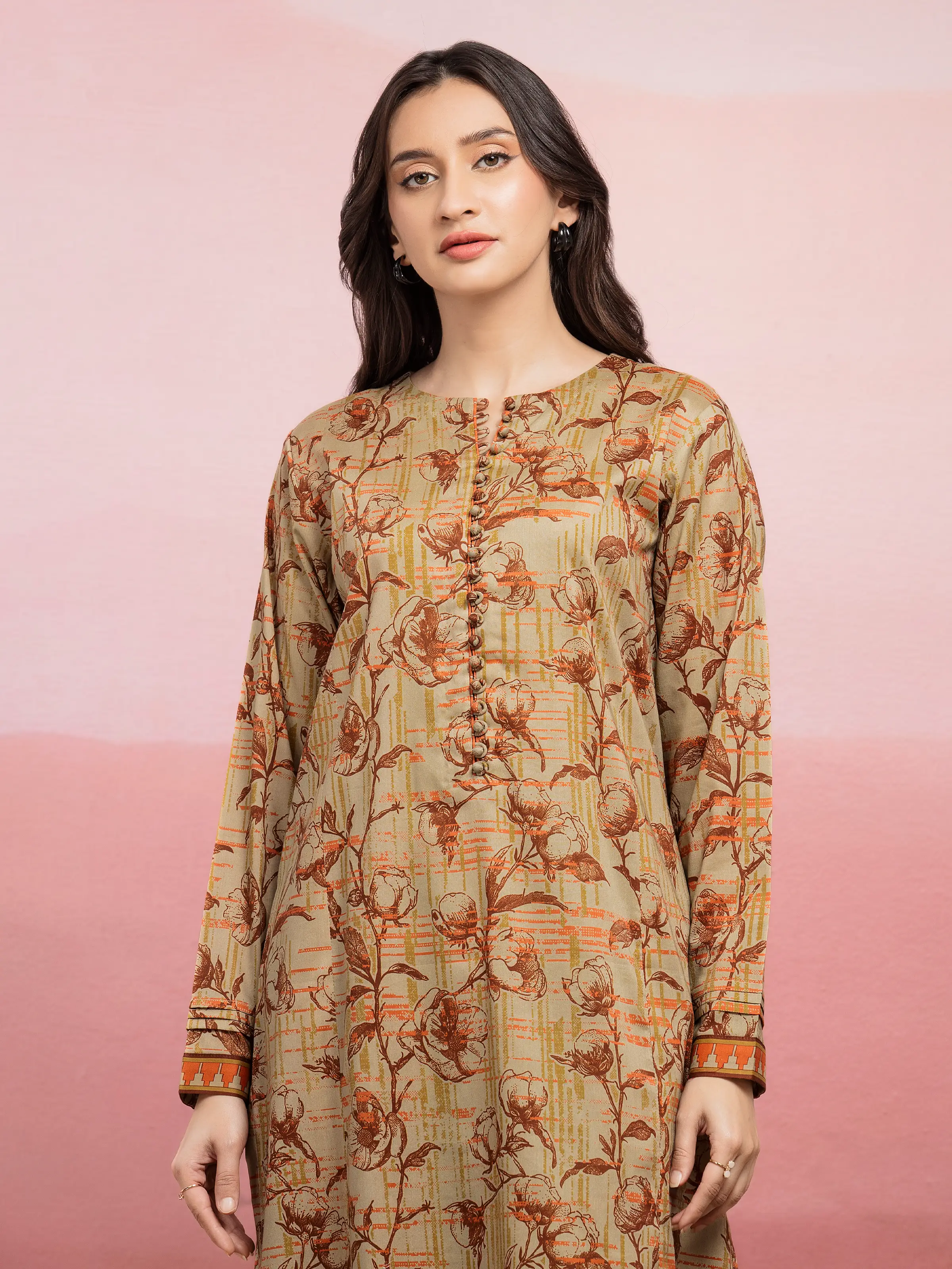 Printed Lawn Shirt Trouser - EWU5A1-35404ST - Image 4