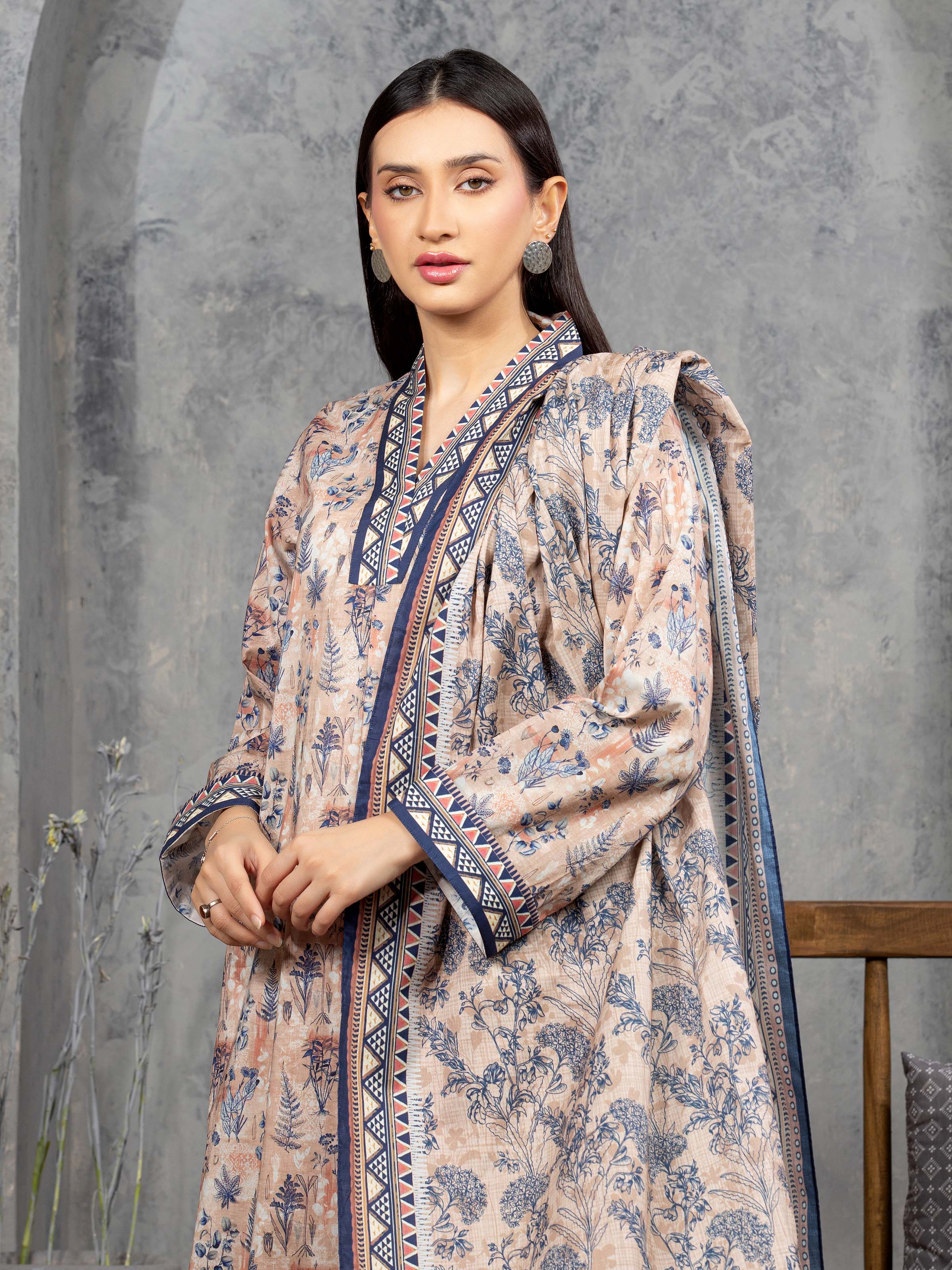 Printed Cambric Suit - EWU5A2-35801-3P - Image 2