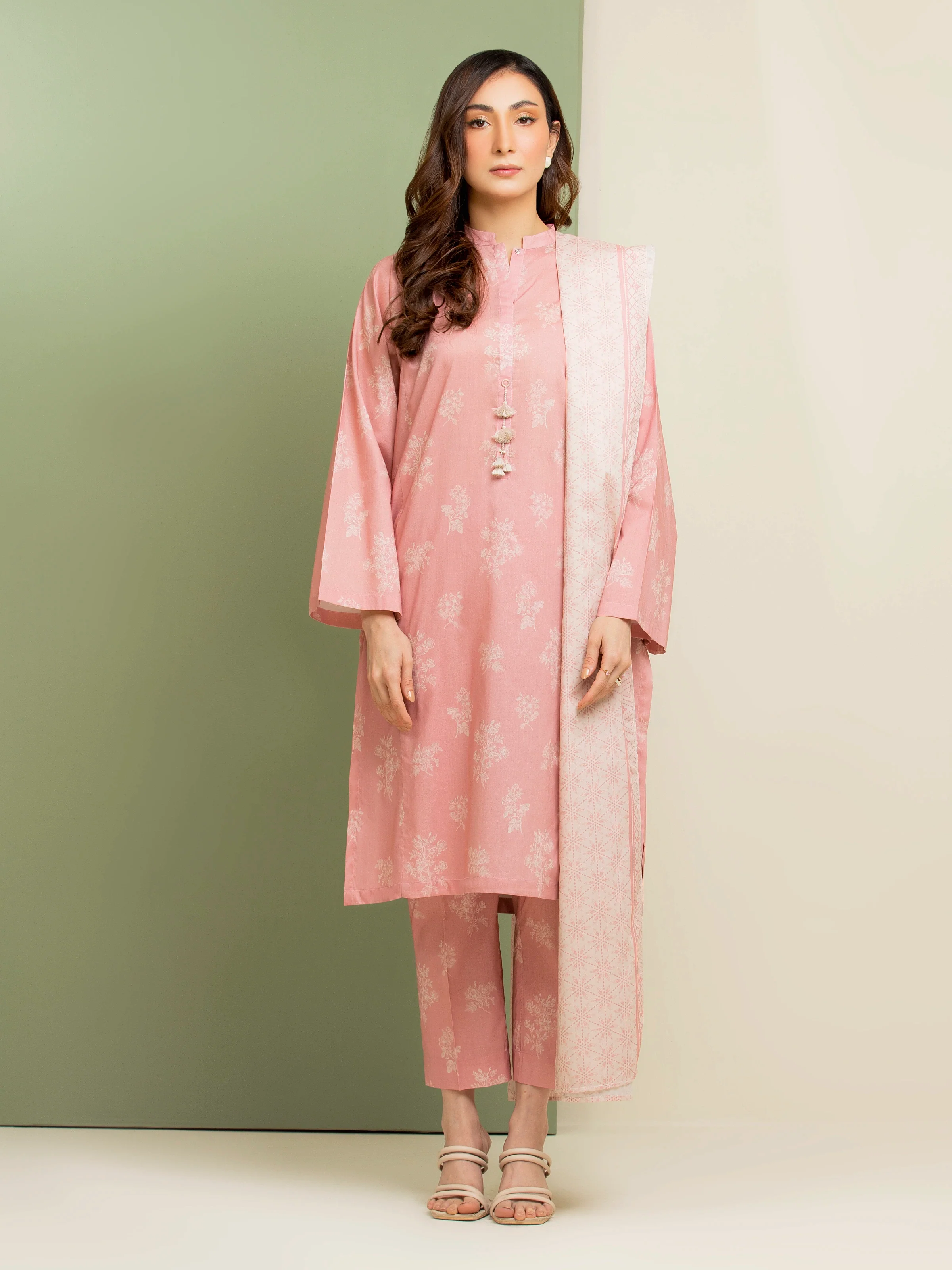 Printed Lawn Suit - EWU5A1-35163-3P