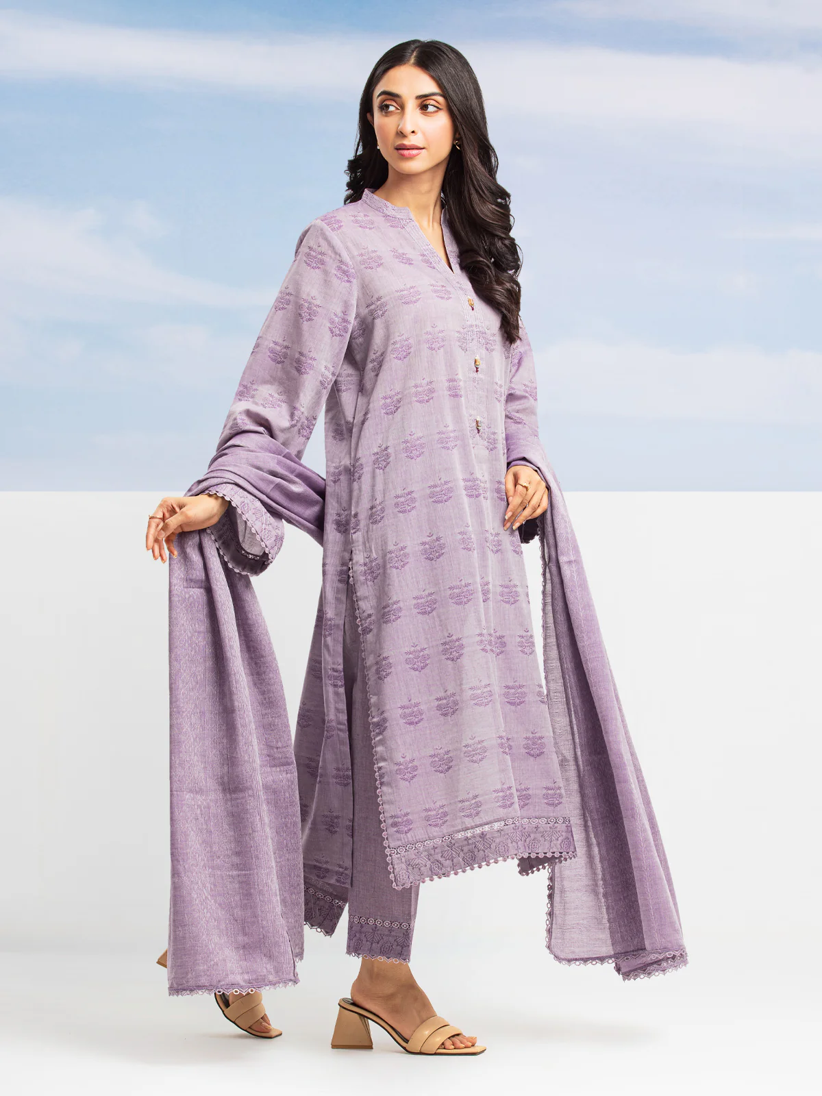 Embroidered Jacquard Shirt - EWU24V3-28789S - Image 4