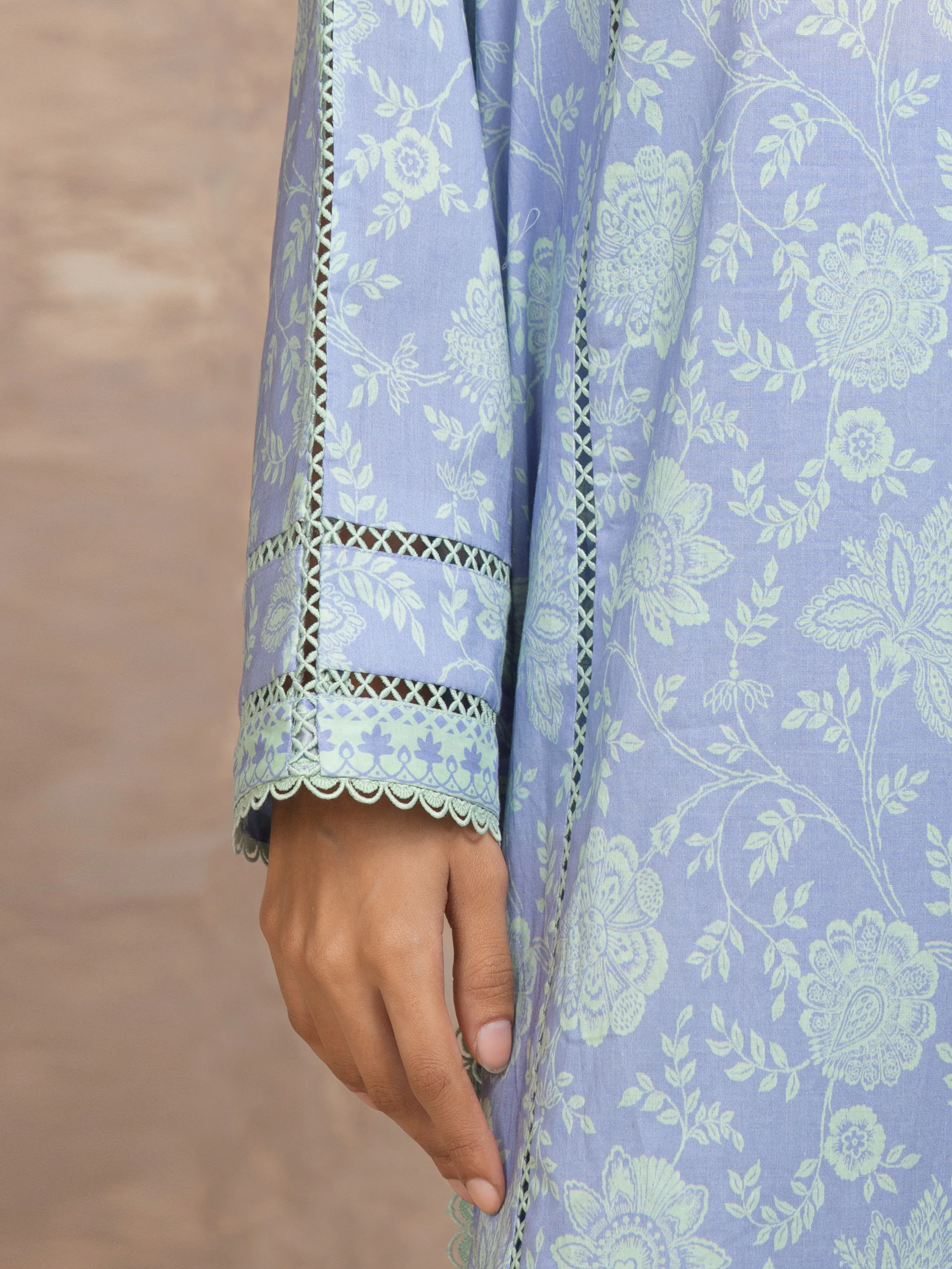 Printed Lawn Suit - EWU6A1-36501-3P - Image 3