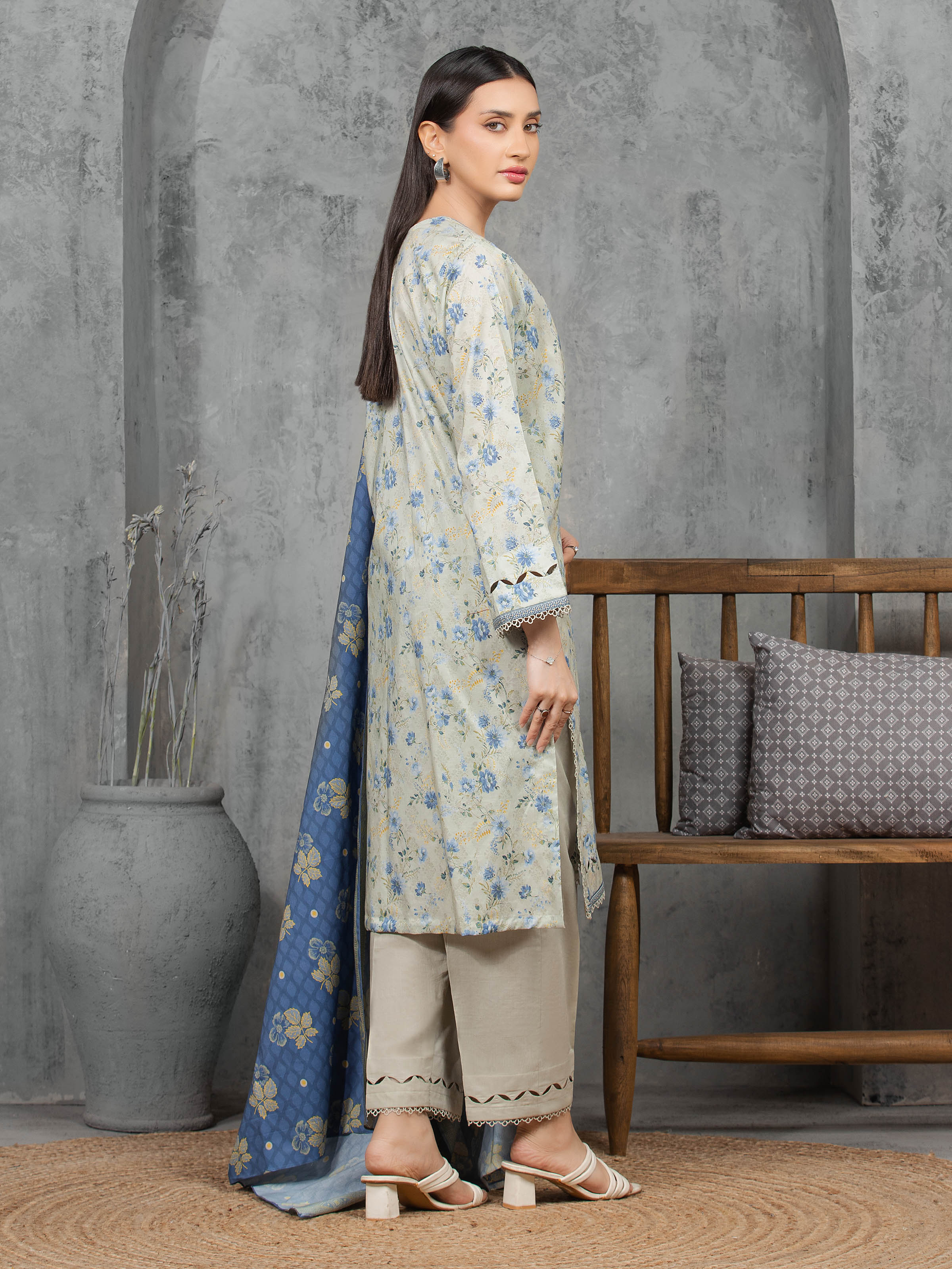 Printed Cambric Suit - EWU5A2-35807-3P - Image 5