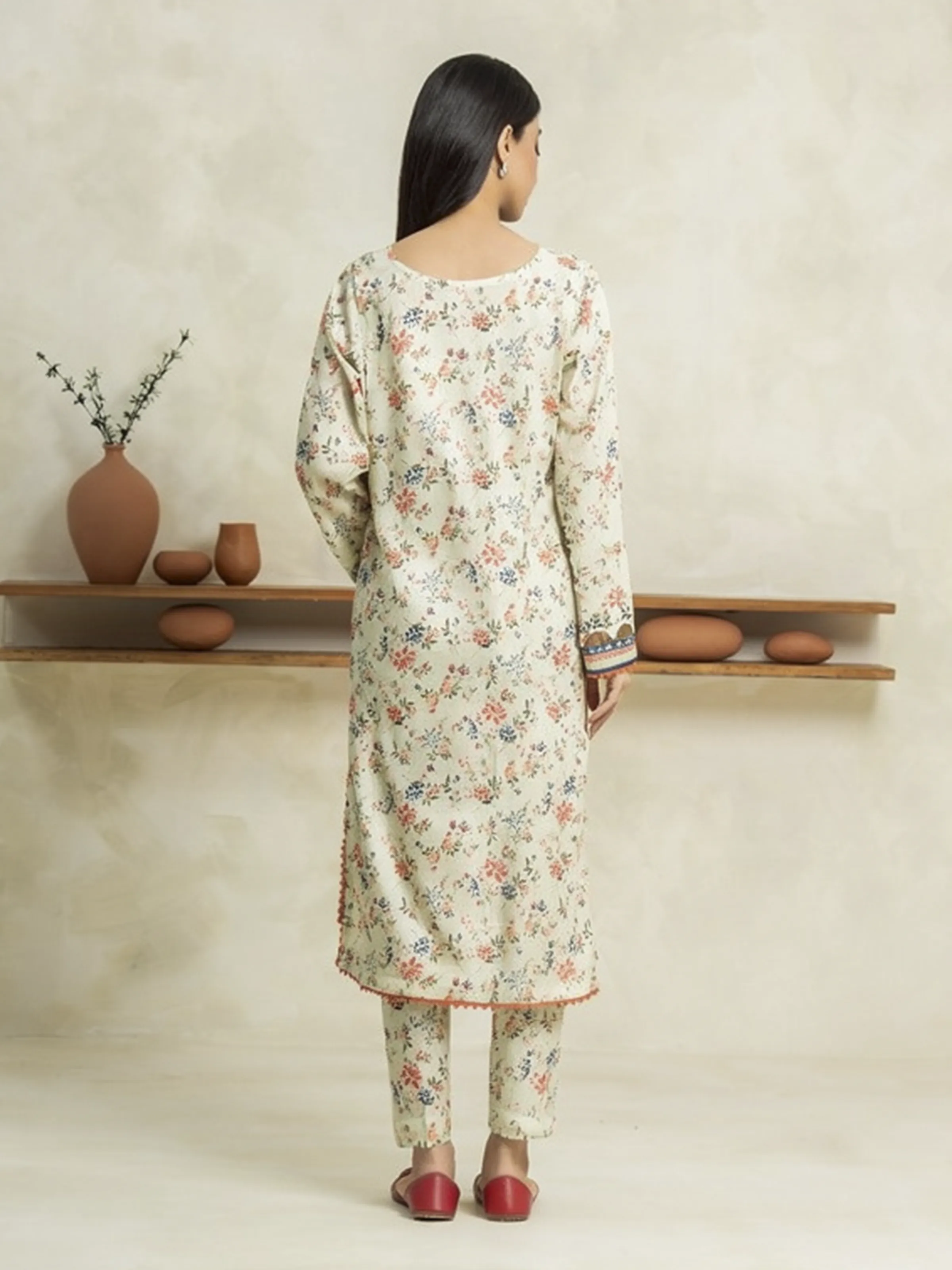 Printed Lawn Shirt Trouser - EWU24A1-29243ST - Image 4