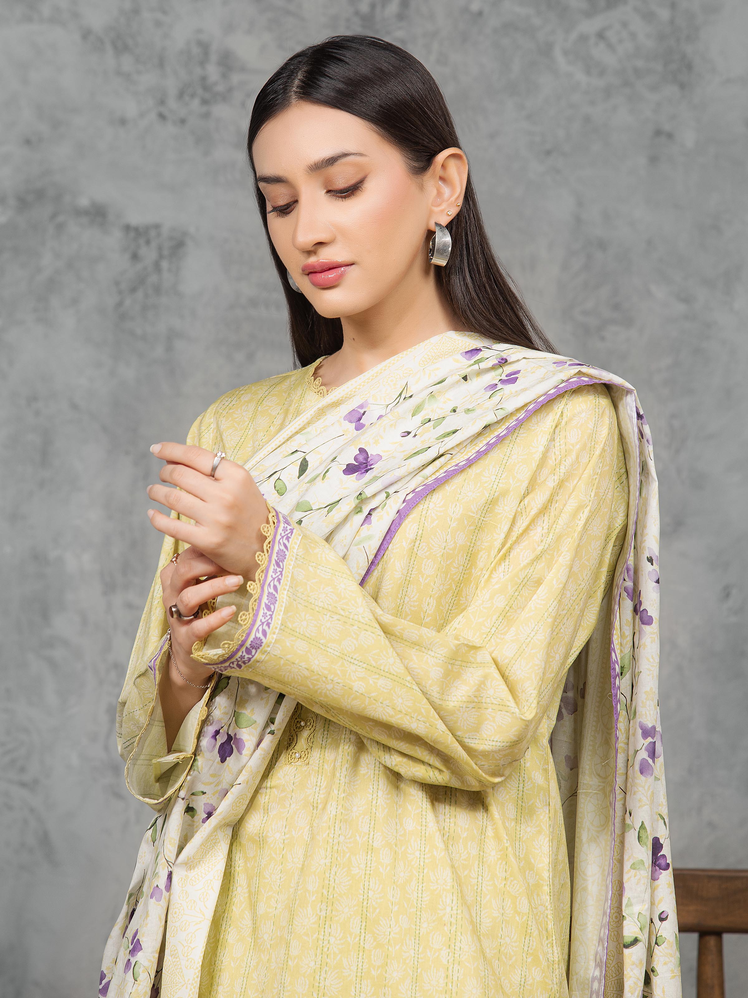 Printed Cambric Suit - EWU5A2-35811-3P - Image 2