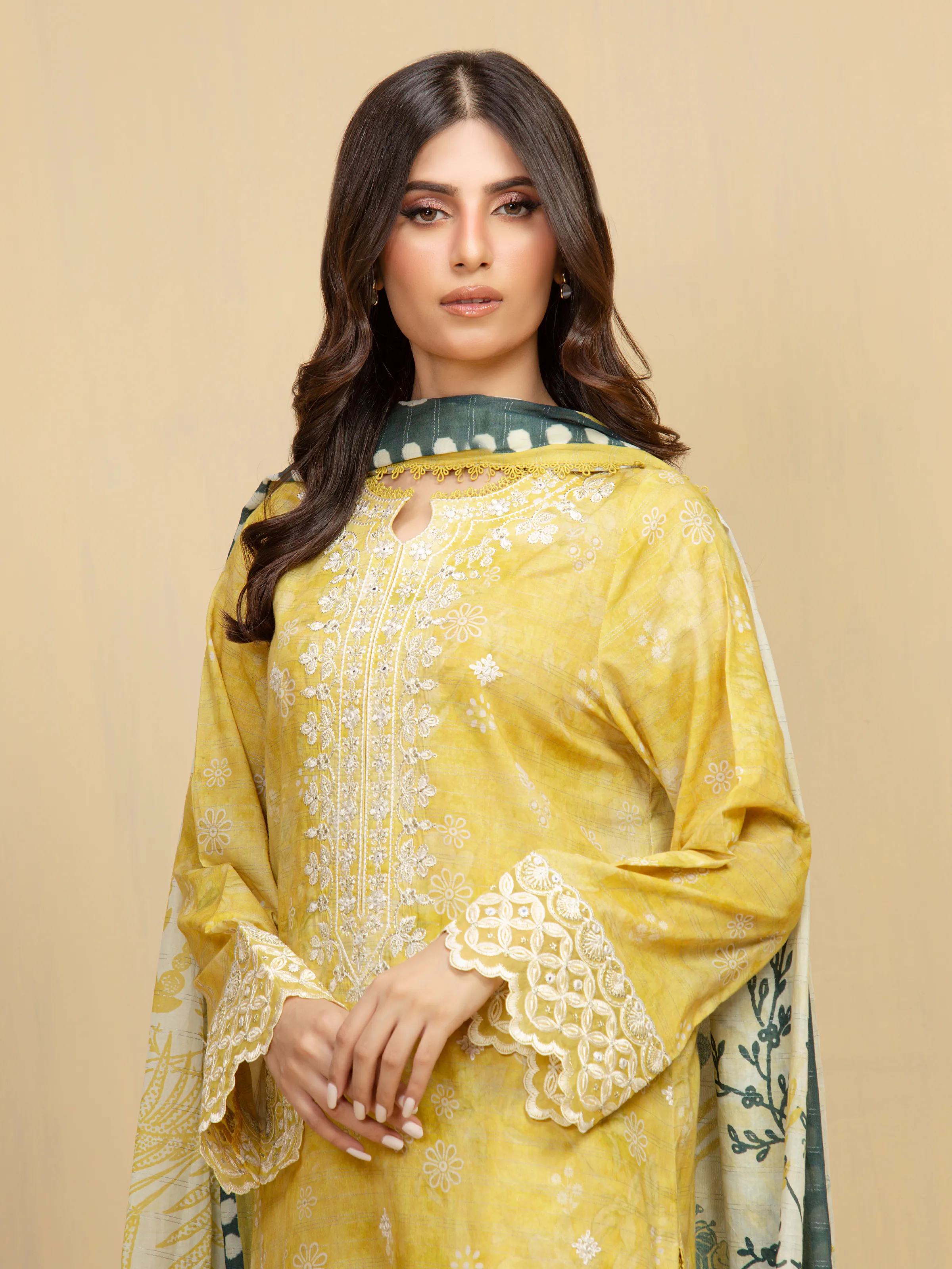 Embroidered Lawn Suit - EWU5V1-31880-3P - Image 2