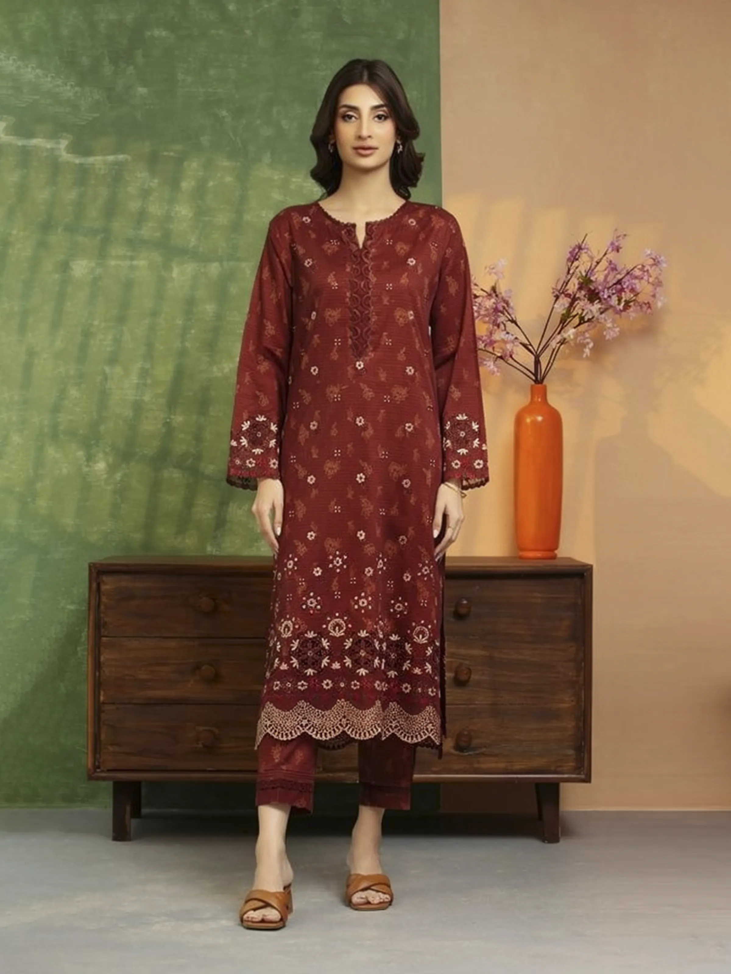 Embroidered Lawn Shirt Trouser - EWU5V1-31415ST