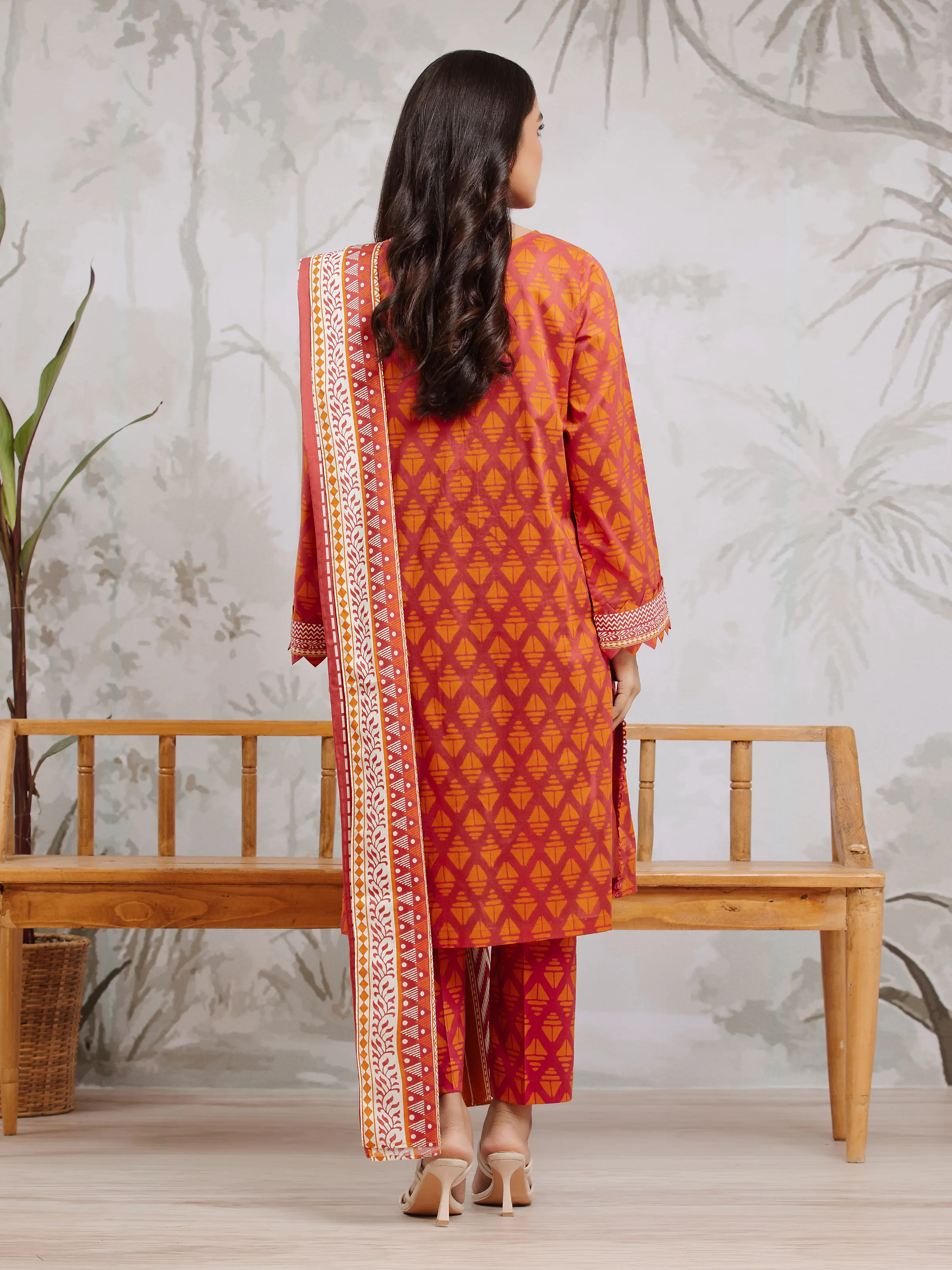 Printed Khaddar Suit - EWU24A3-29587-3P - Image 2