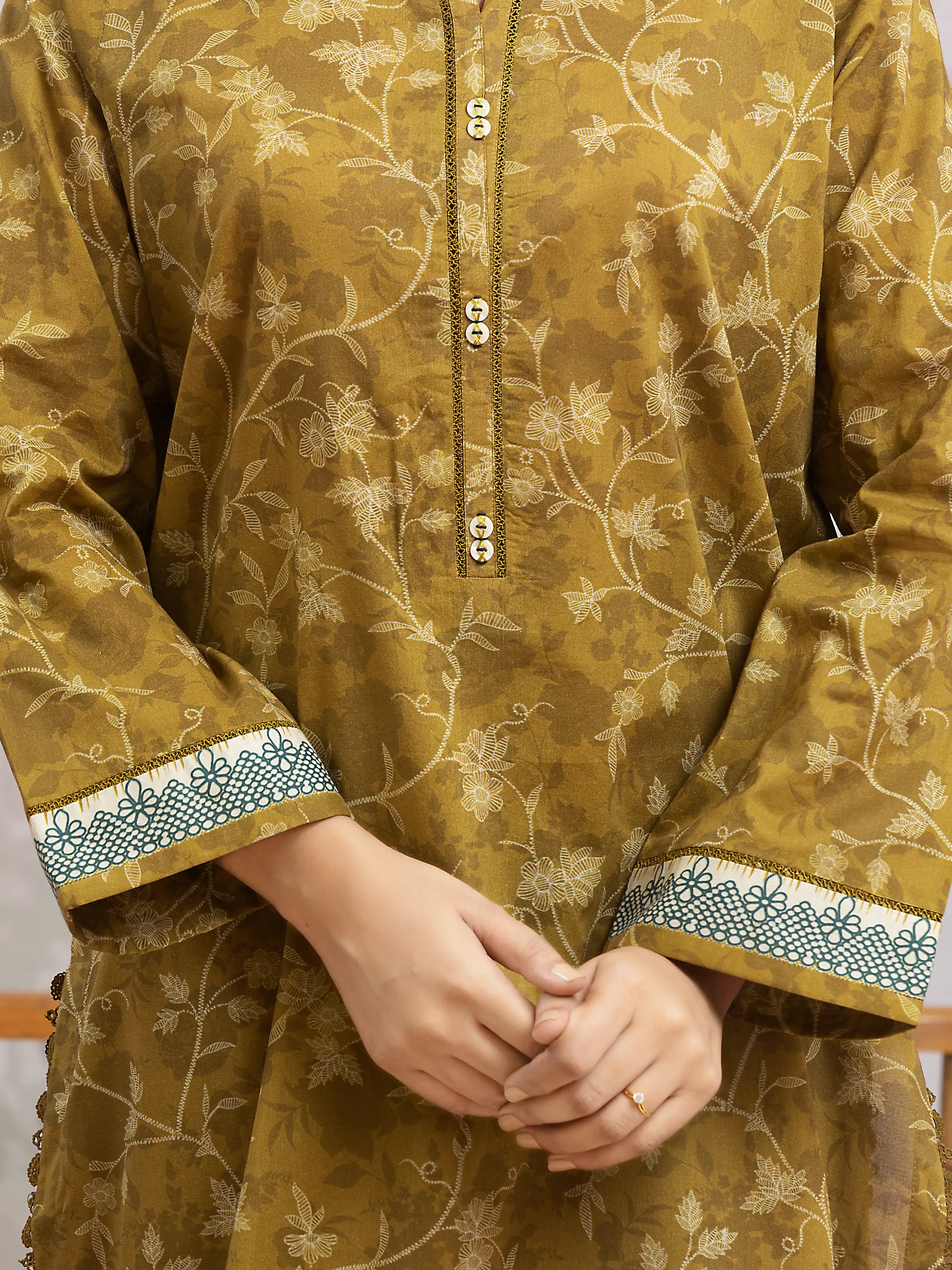 Printed Khaddar Suit - EWU24A3-29612-3P - Image 3