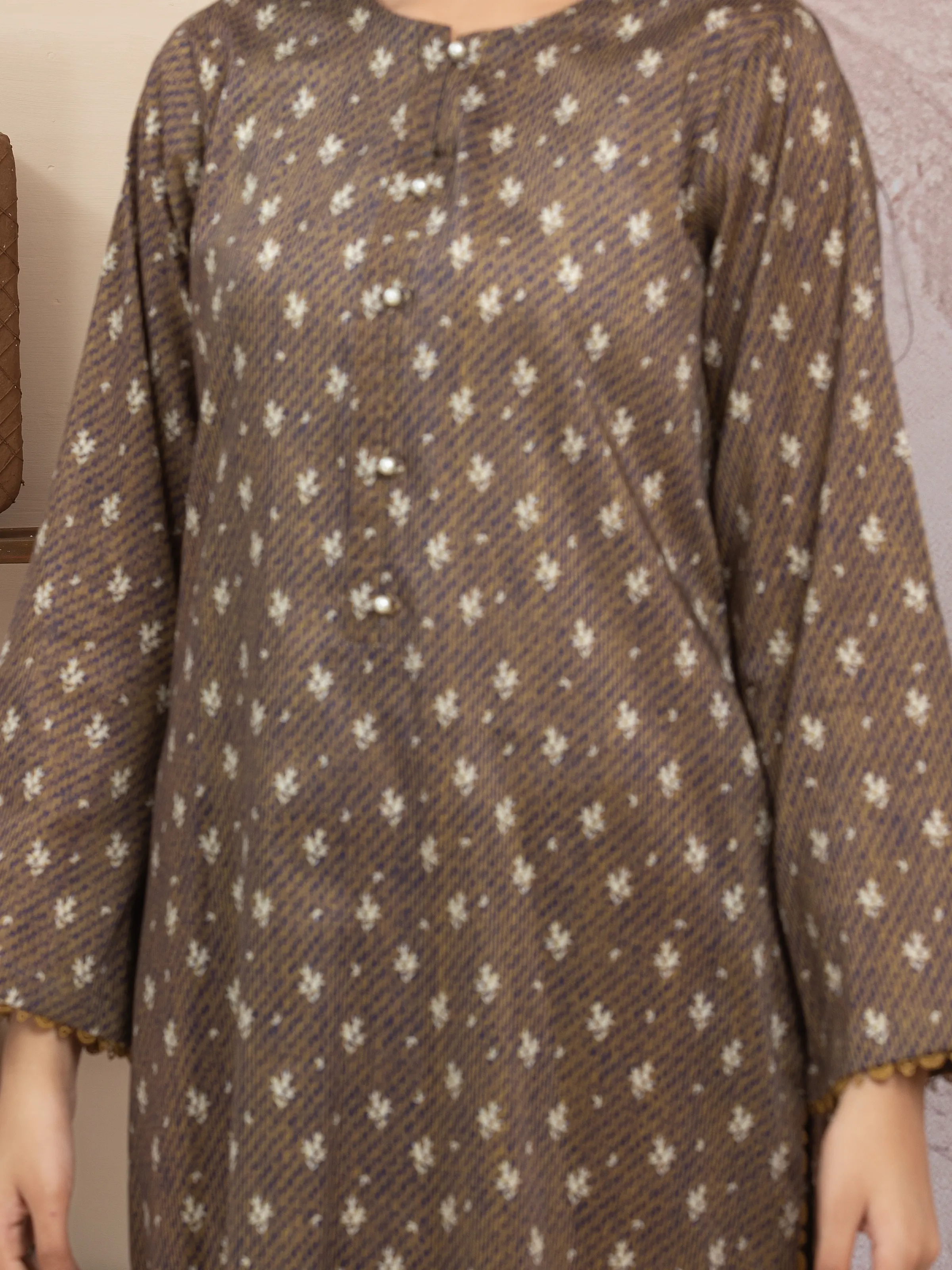 Printed Lawn Suit - EWU5A1-35012-3P - Image 4