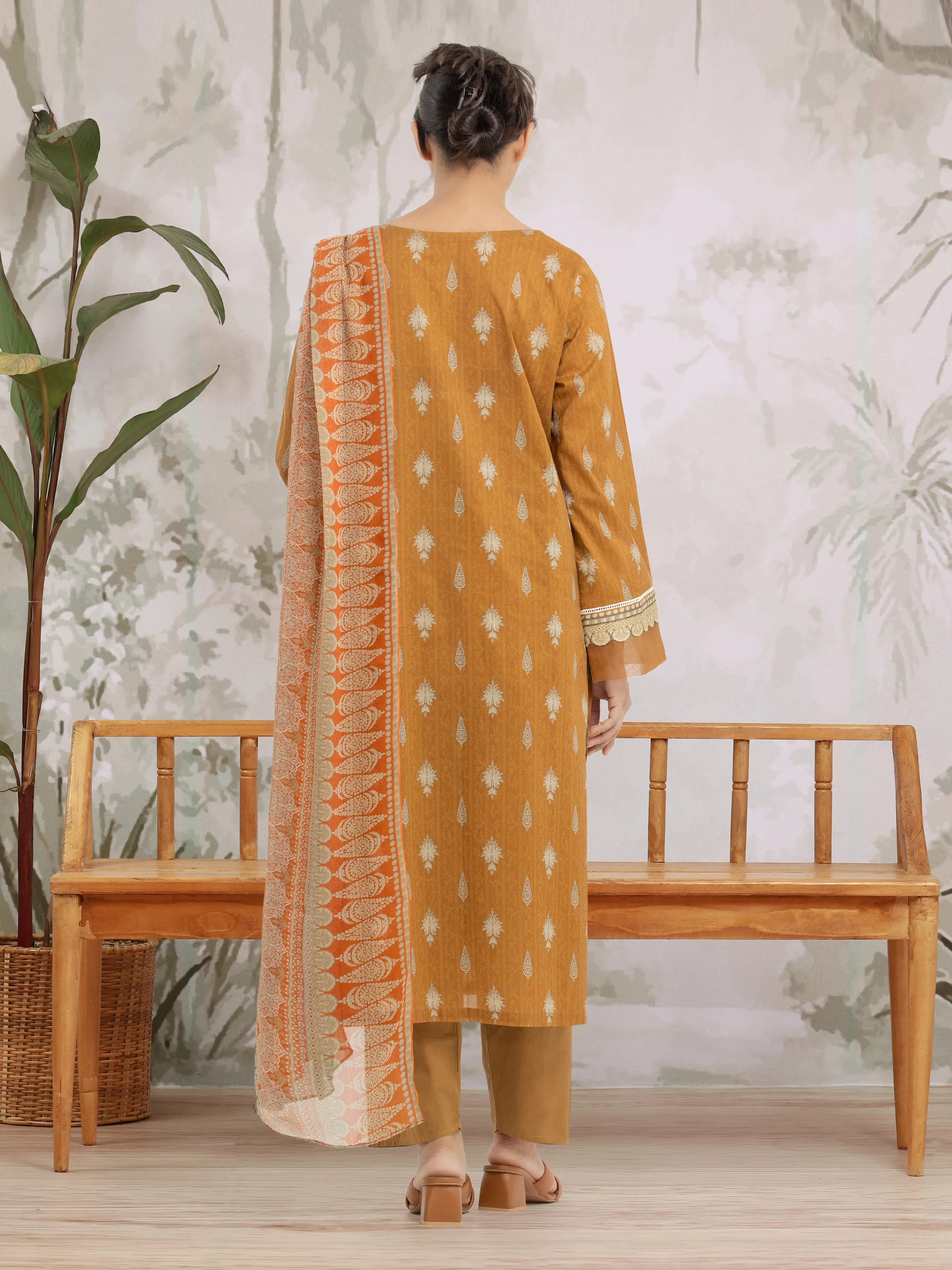 Printed Khaddar Suit - EWU24M2-198-3P - Image 2