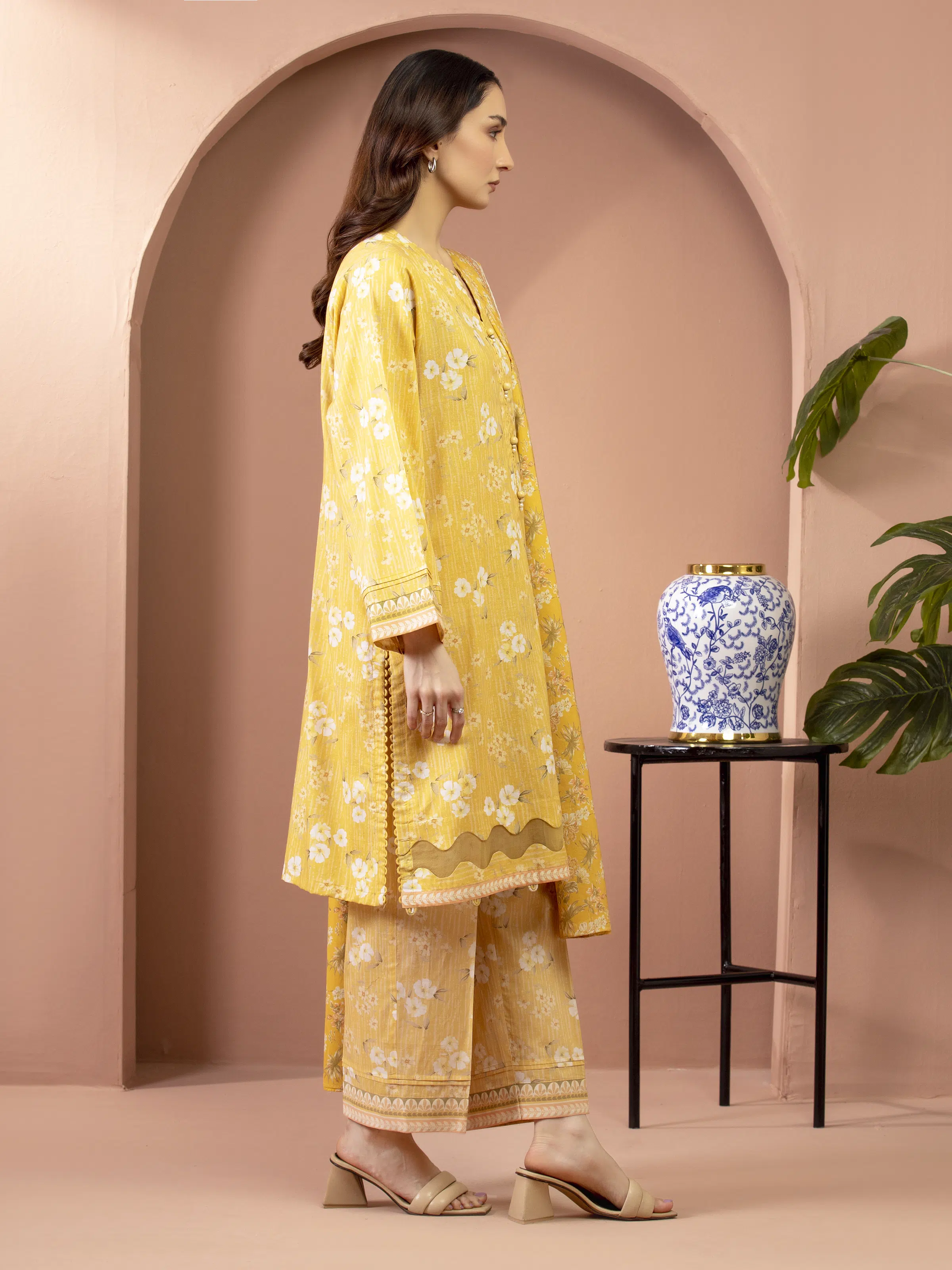 Printed Lawn Suit - EWU5A1-35617-3P - Image 5