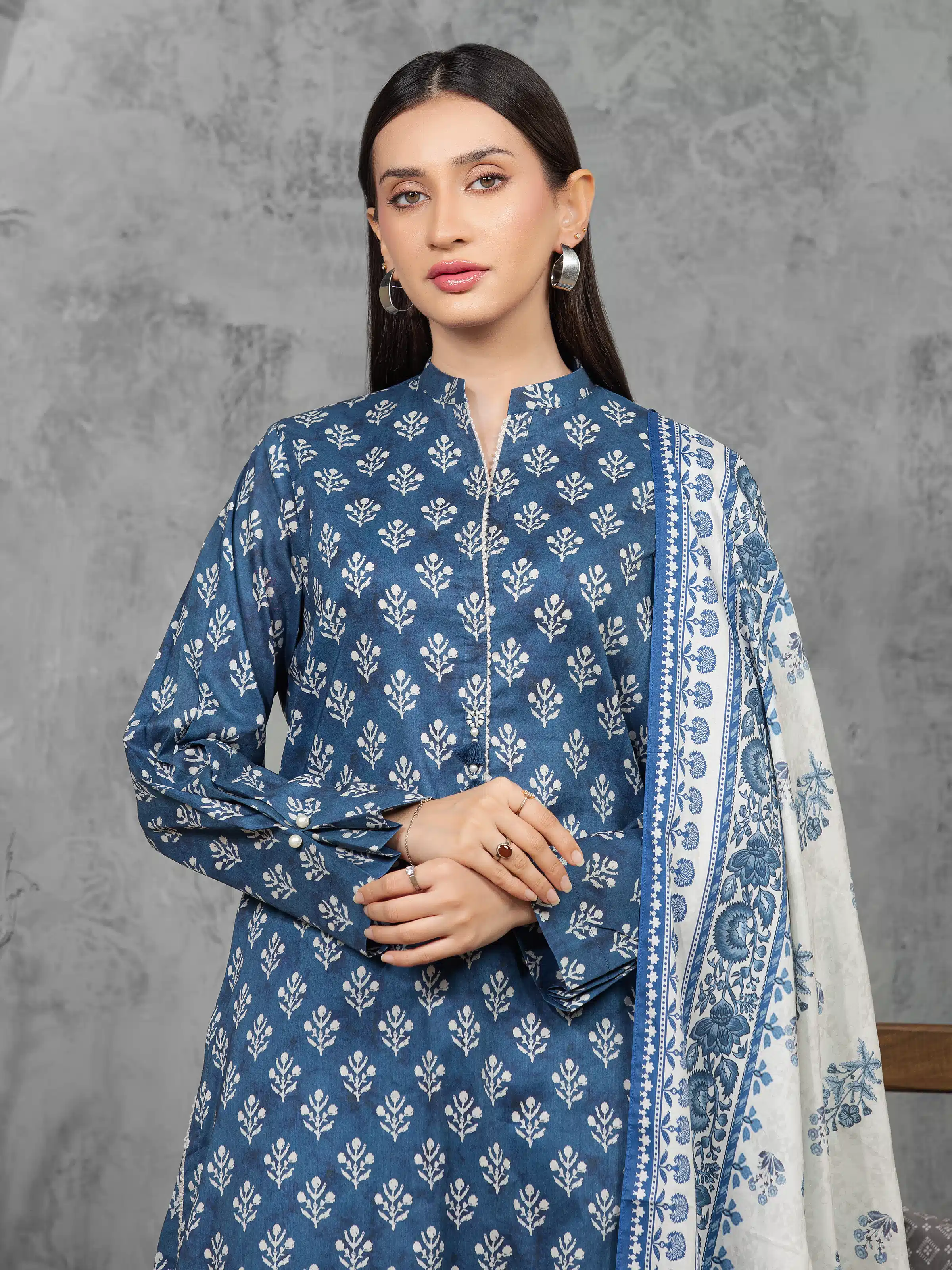 Printed Cambric Suit - EWU5A2-35850-3P - Image 2