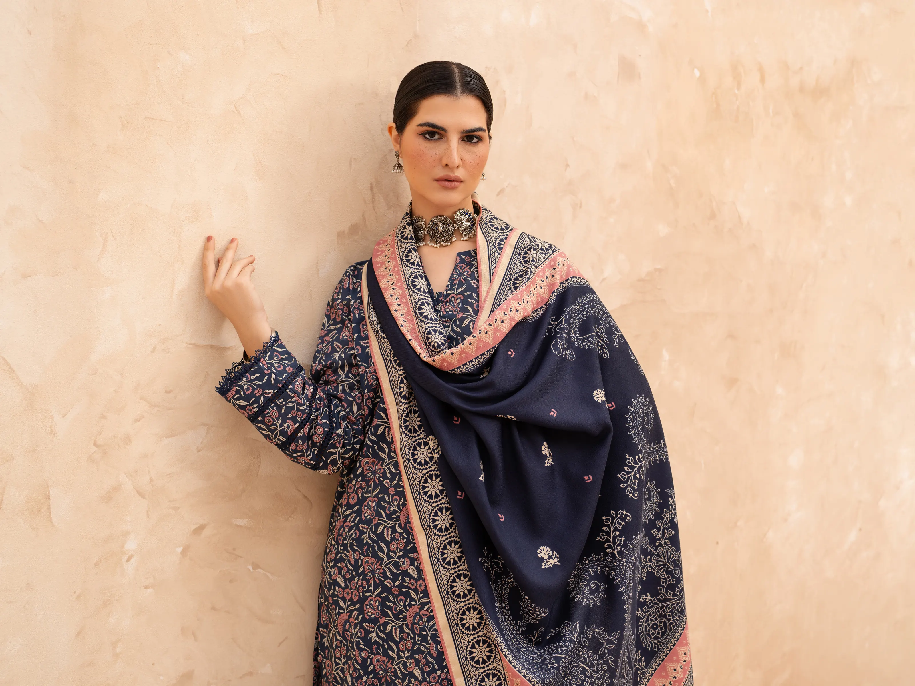 Printed Khaddar Suit - EWU24M3-080 - Image 6