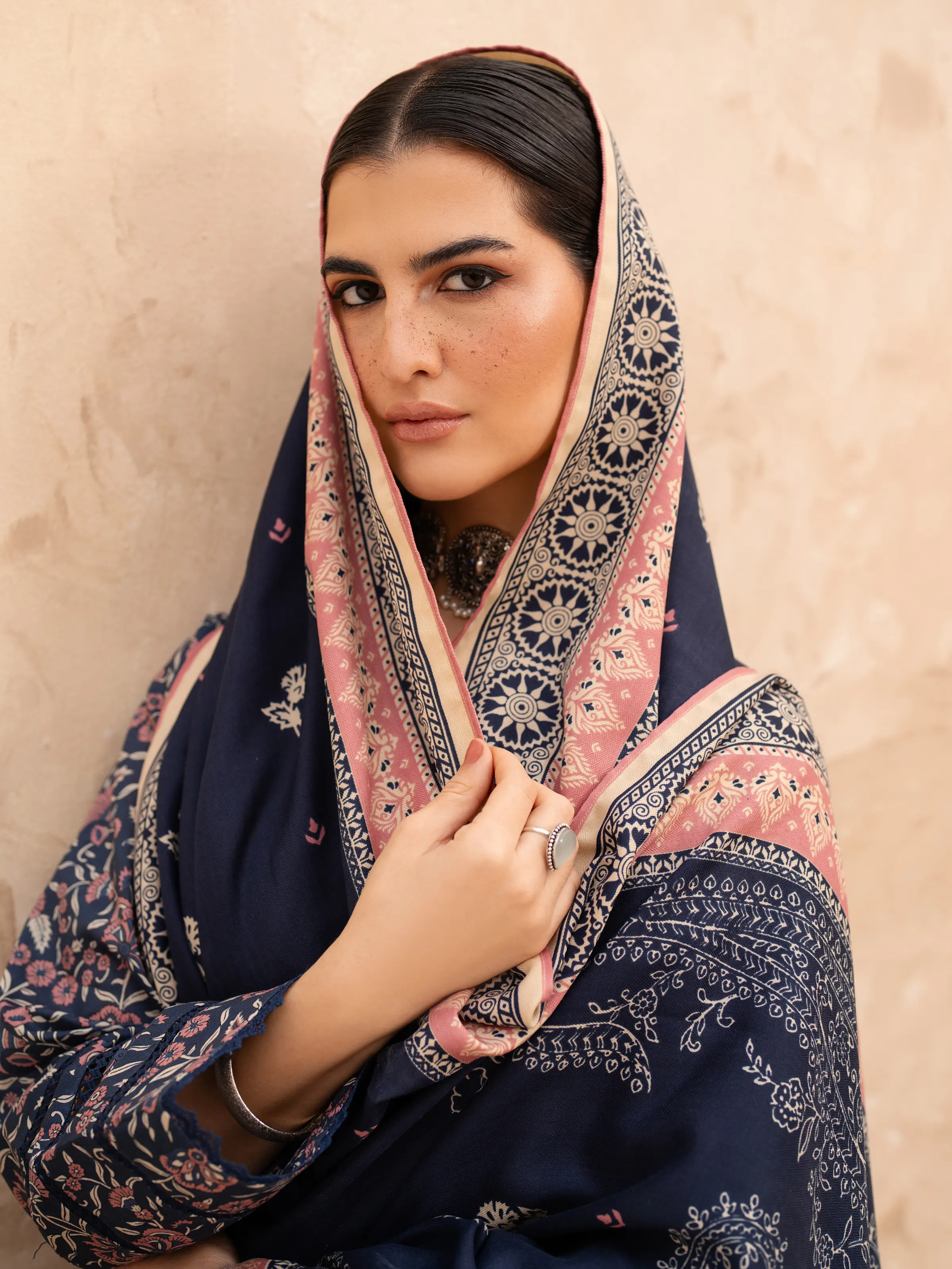 Printed Khaddar Suit - EWU24M3-080 - Image 7
