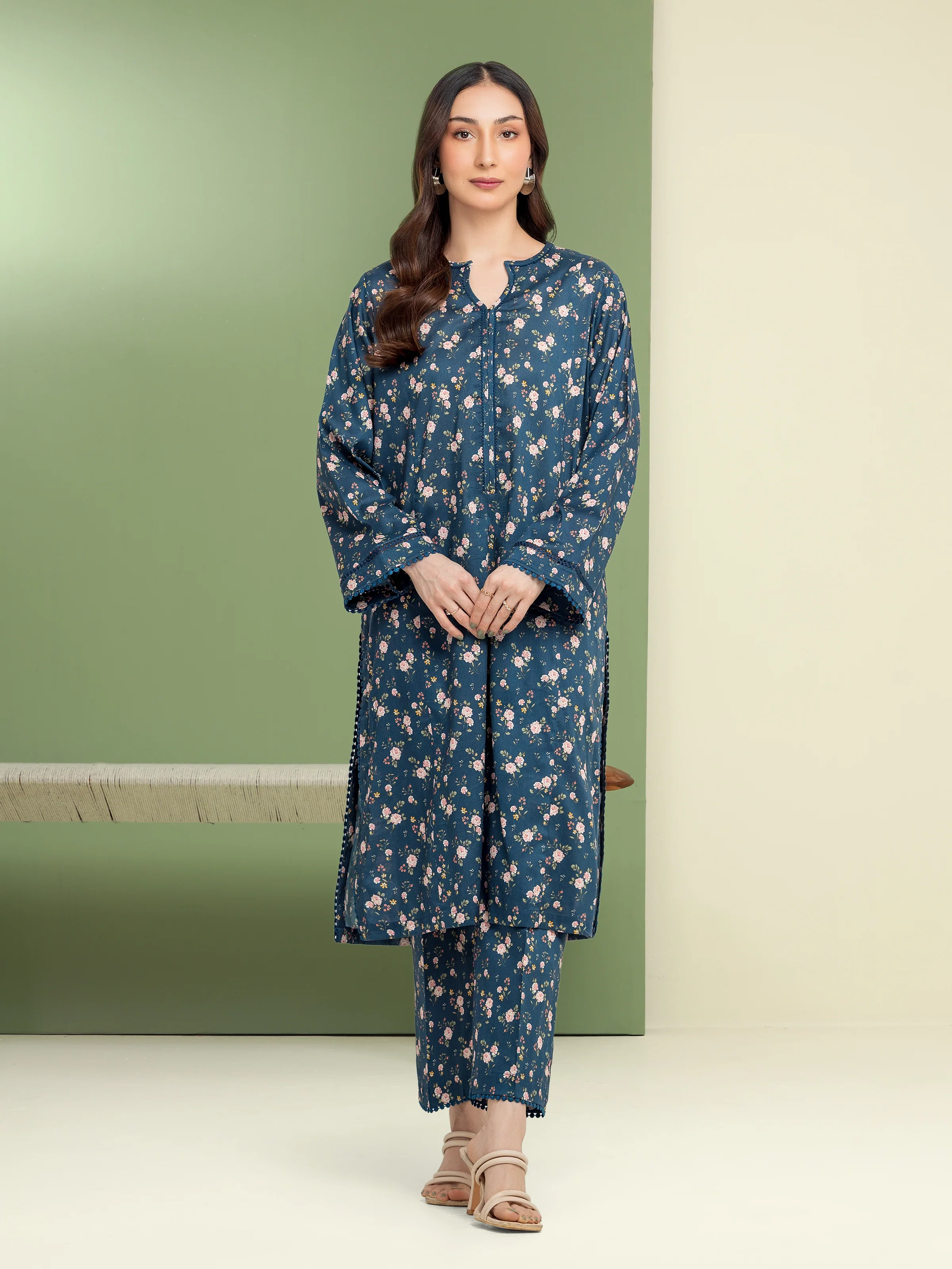 Printed Lawn Shirt Trouser - EWU5A1-35679ST