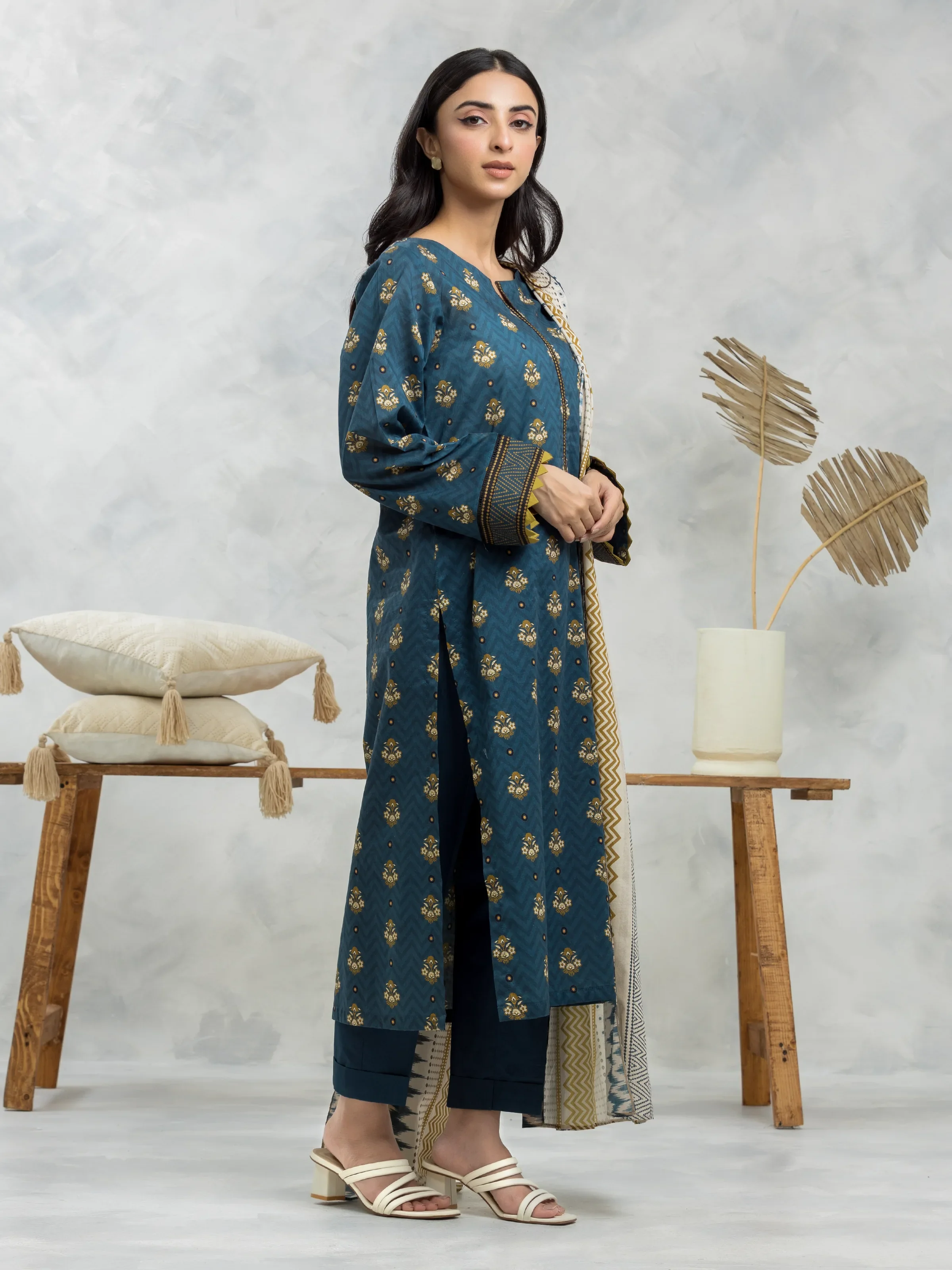 Printed Cambric Suit - EWU24A2-28097-3P - Image 2