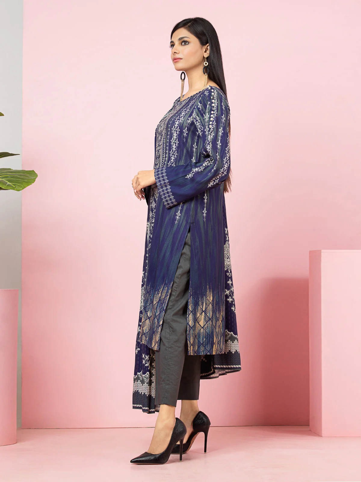 Printed Viscose Suit - EWU22A4-24024XXL - Image 3