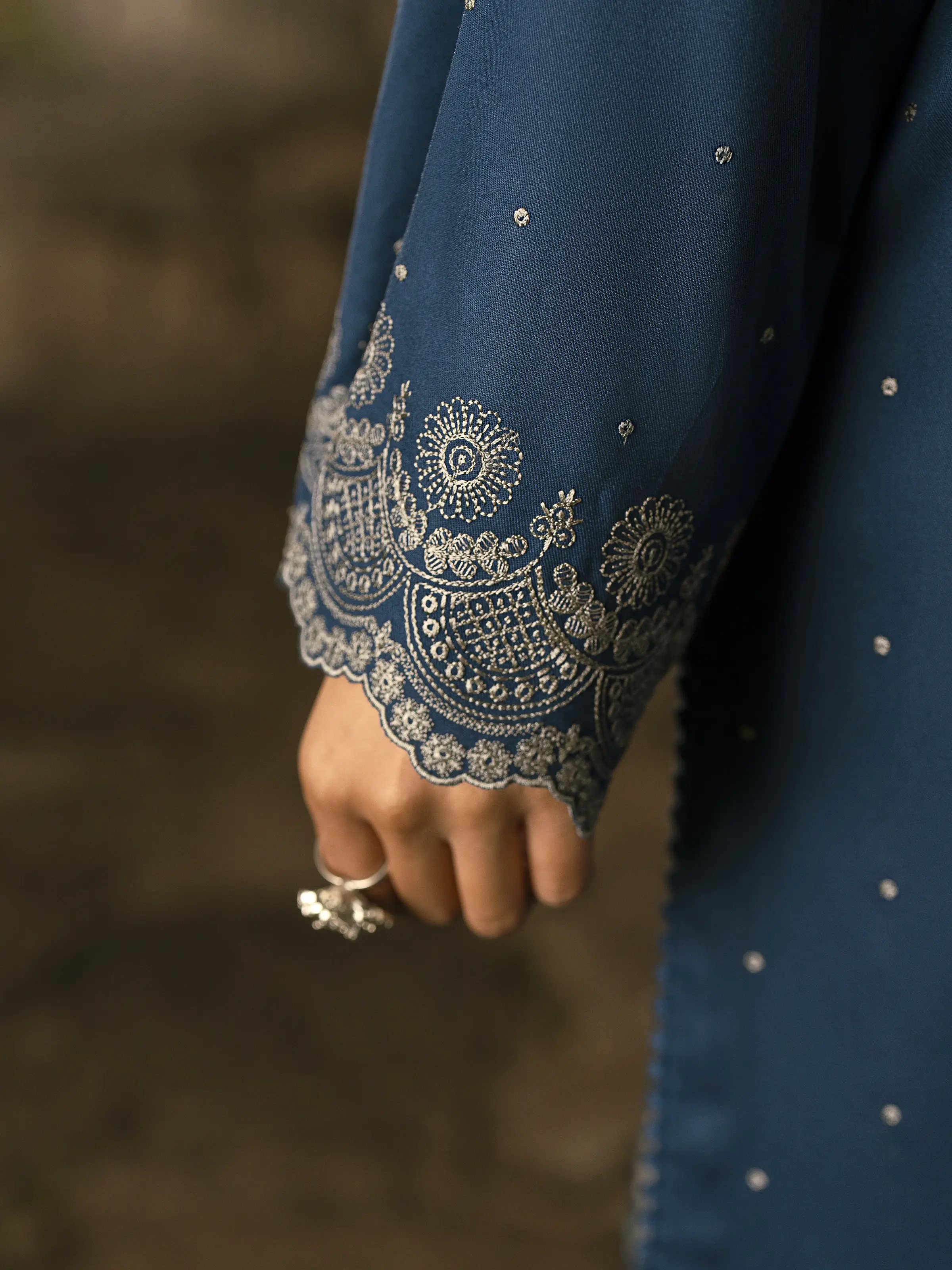 Embroidered Marina Twill Suit - EWU24V14-30205-3P - Image 8