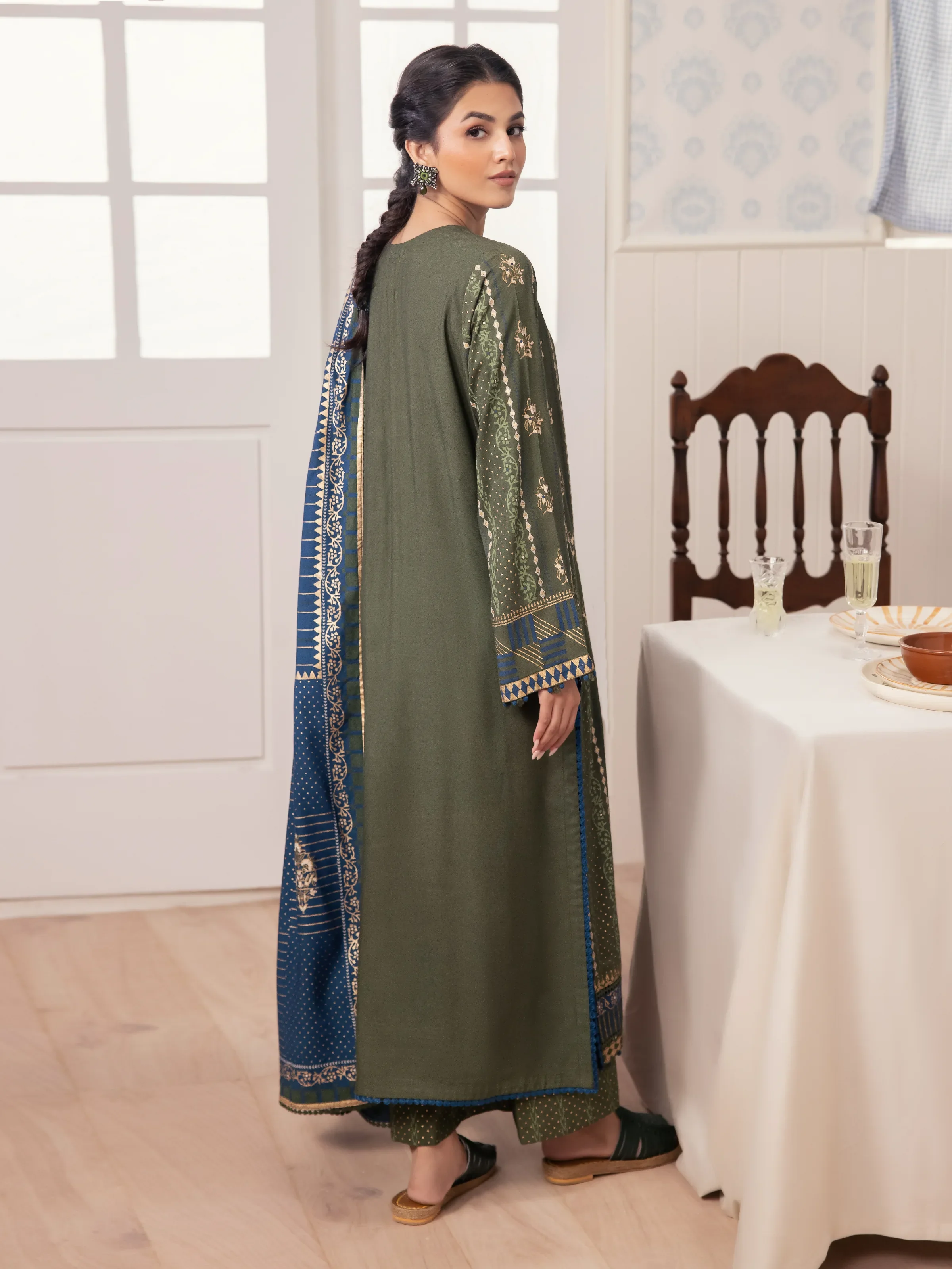 Block Print Cambric Suit - EWU24M1-056 - Image 5
