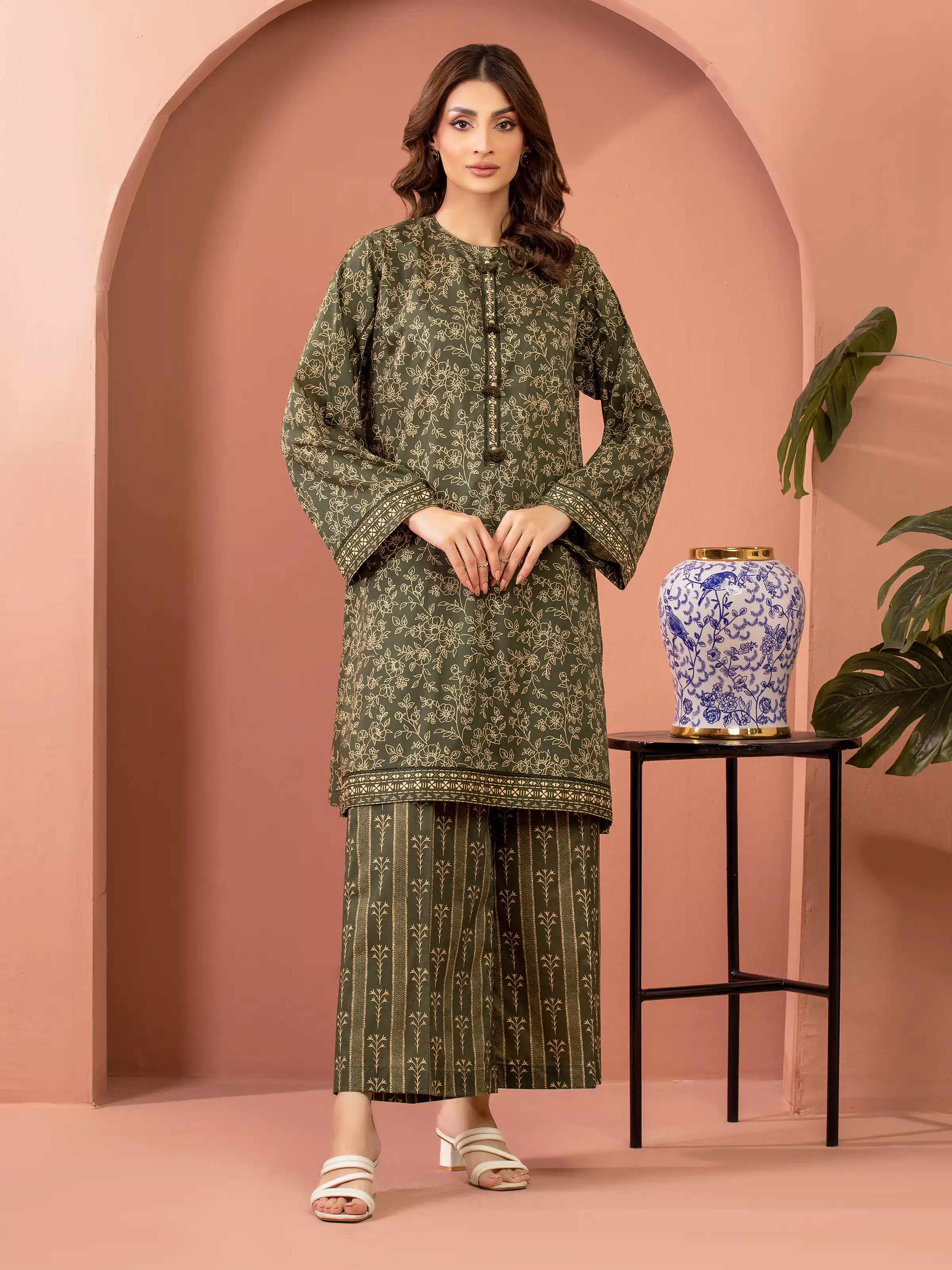 Printed Lawn Shirt Trouser - EWU5A1-35440ST