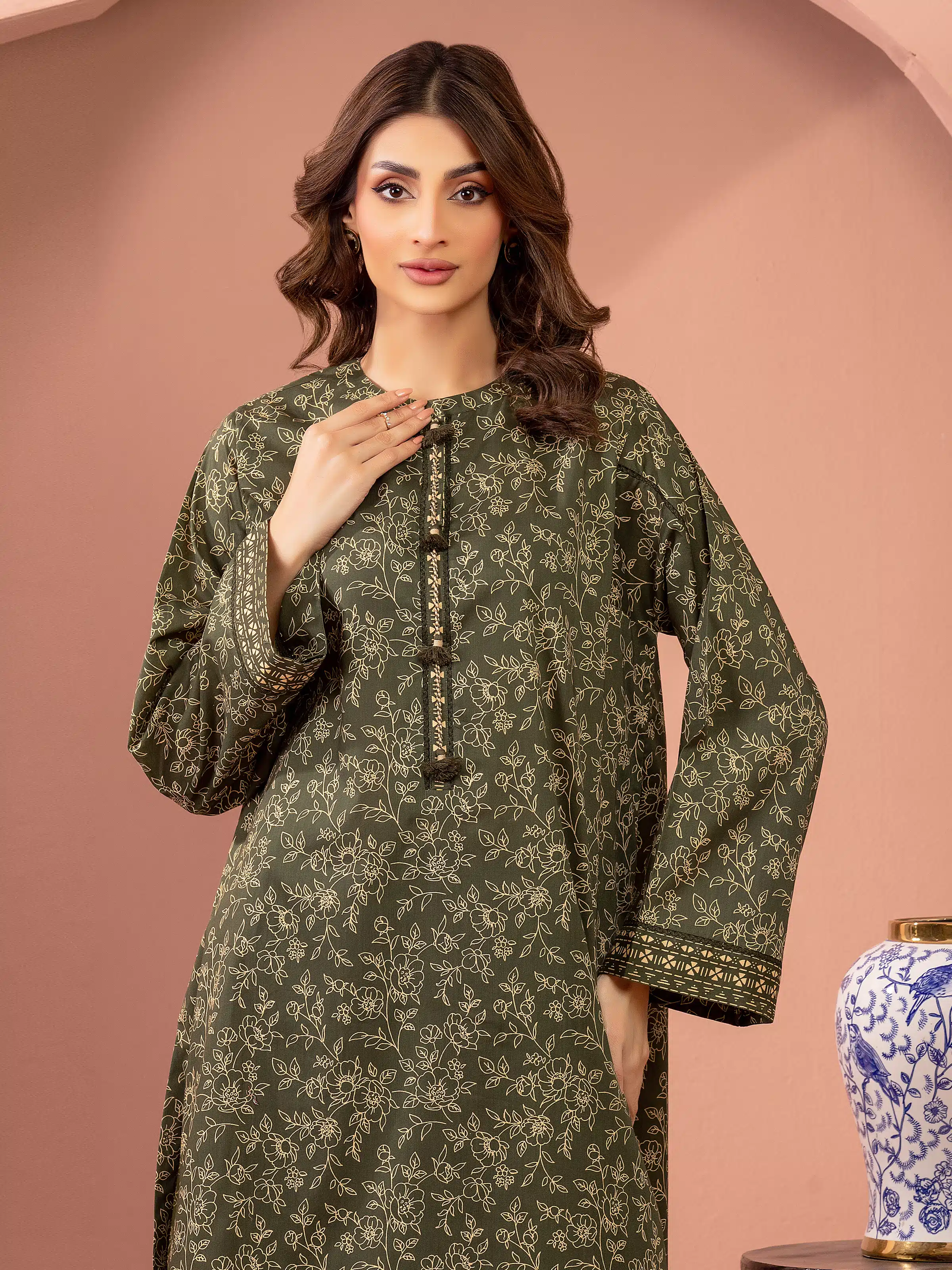 Printed Lawn Shirt Trouser - EWU5A1-35440ST - Image 4