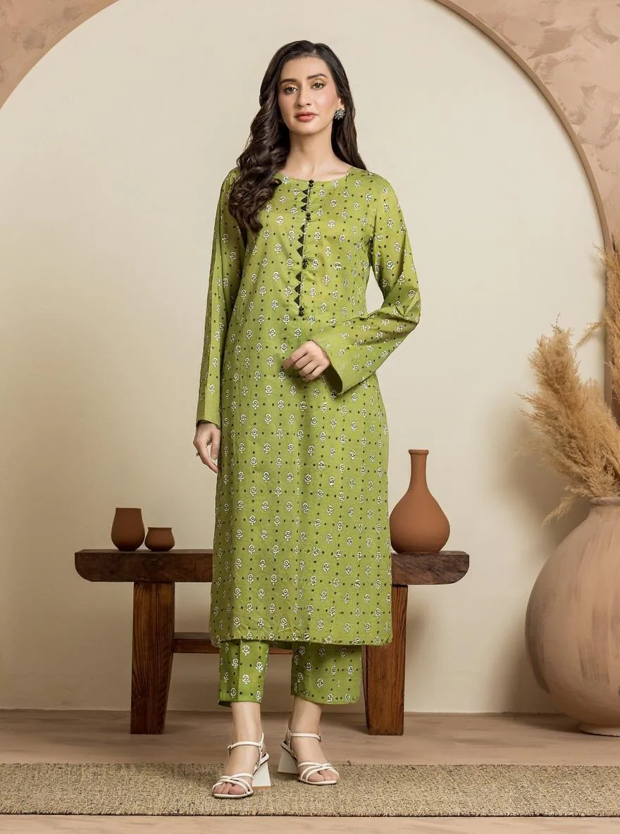 Printed Cambric Shirt Trouser - EWU24A2-29238ST