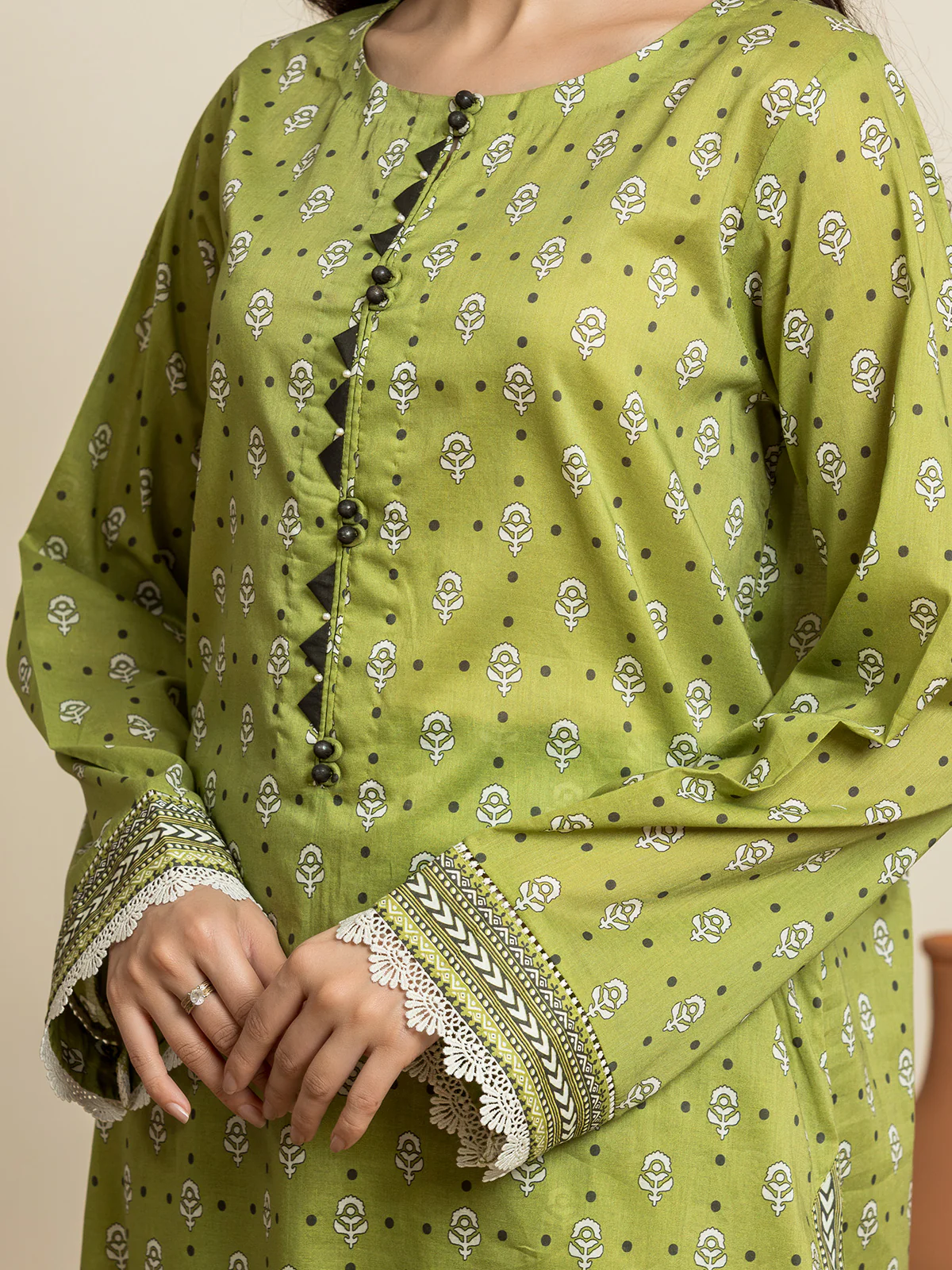 Printed Cambric Suit - EWU24A2-29238-3P - Image 2