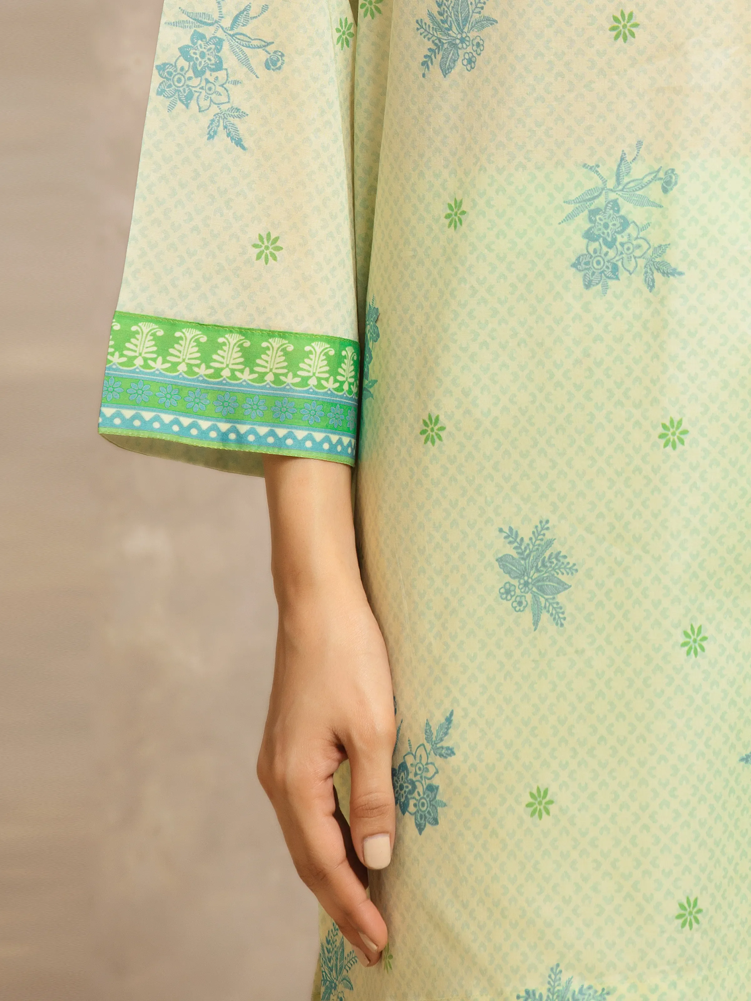Printed Lawn Suit - EWU6A1-36541-3P - Image 3