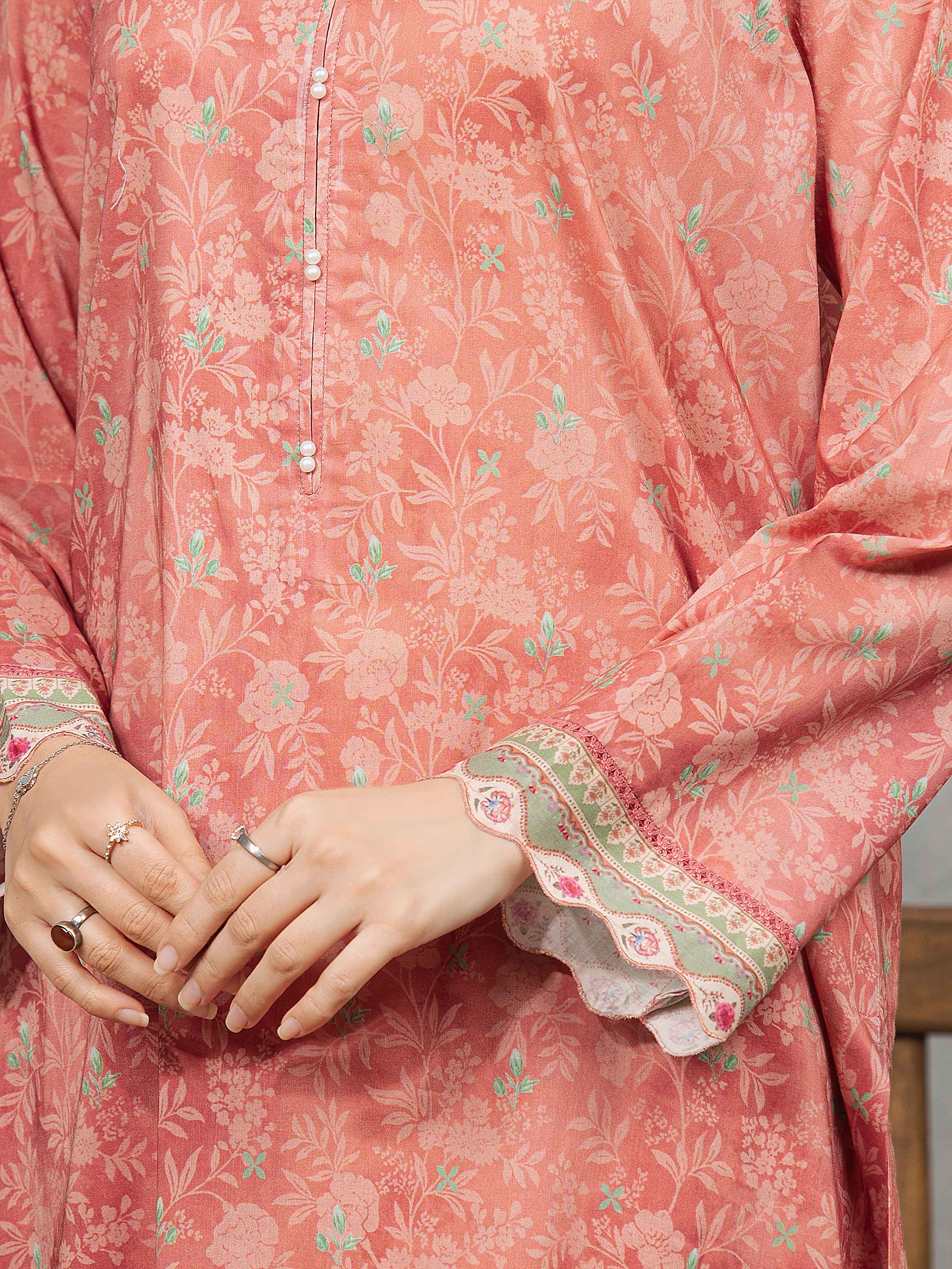 Printed Cambric Suit - EWU5A2-35842-3P - Image 4