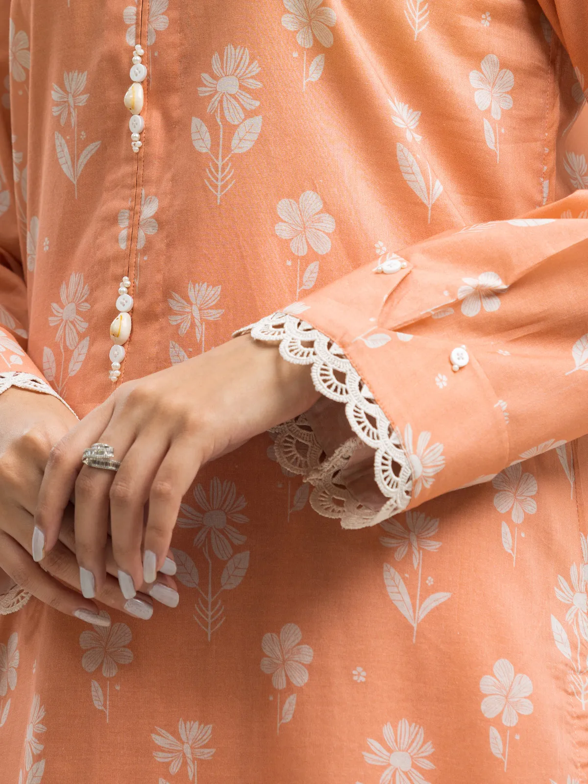 Printed Lawn Shirt - EWU24A1-29089S - Image 3