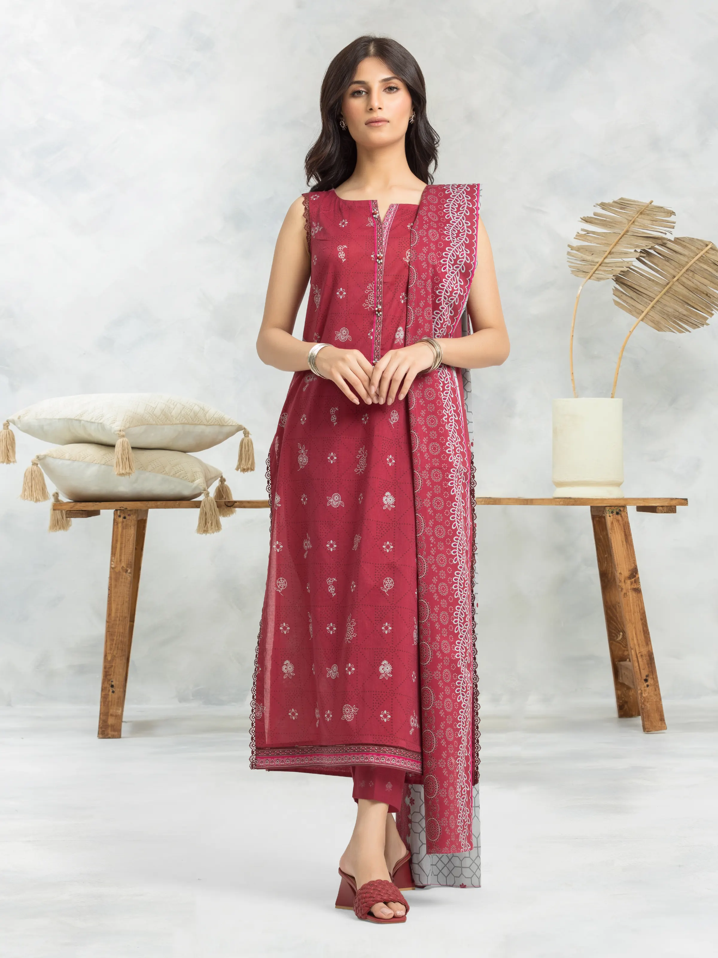 Printed Cambric Suit - EWU24A2-28220-3P