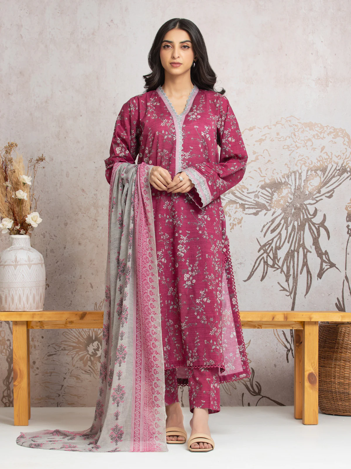 Printed Cambric Suit - EWU24M2-017 - Image 2