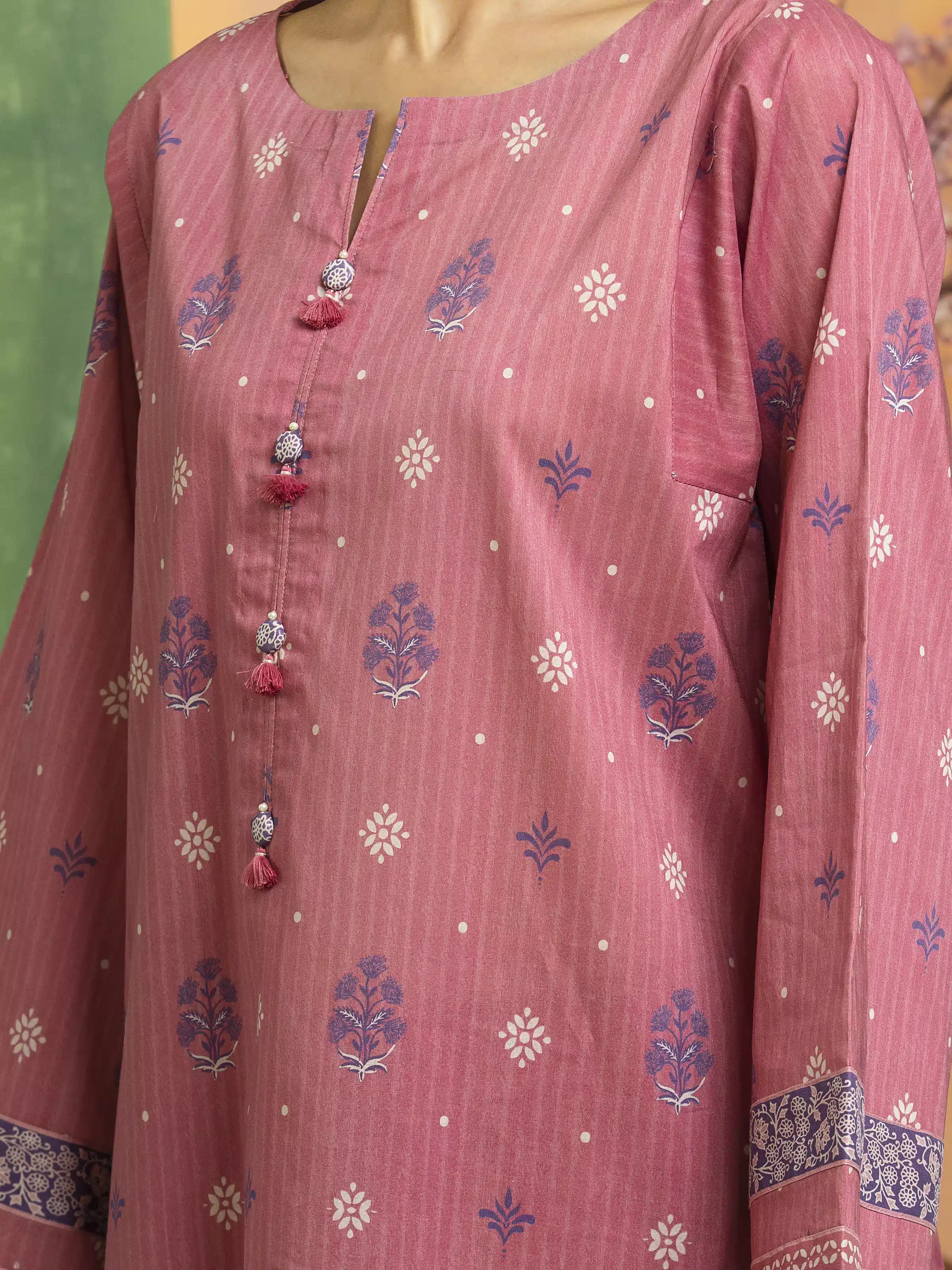 Printed Lawn Suit - EWU5A1-35242-3P - Image 5