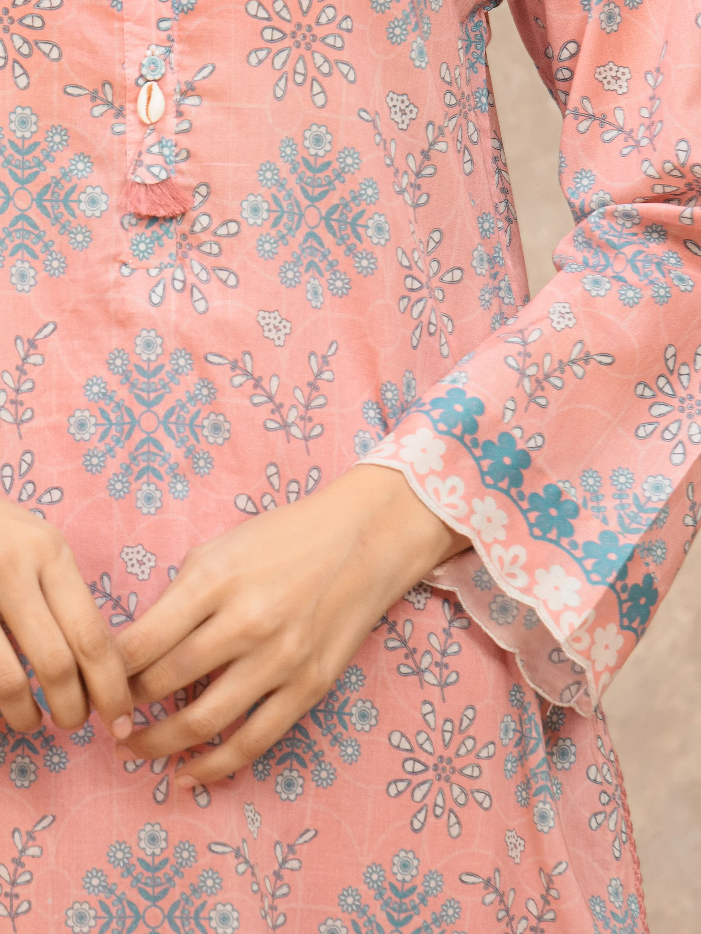 Printed Lawn Suit - EWU6A1-36535-3P - Image 3
