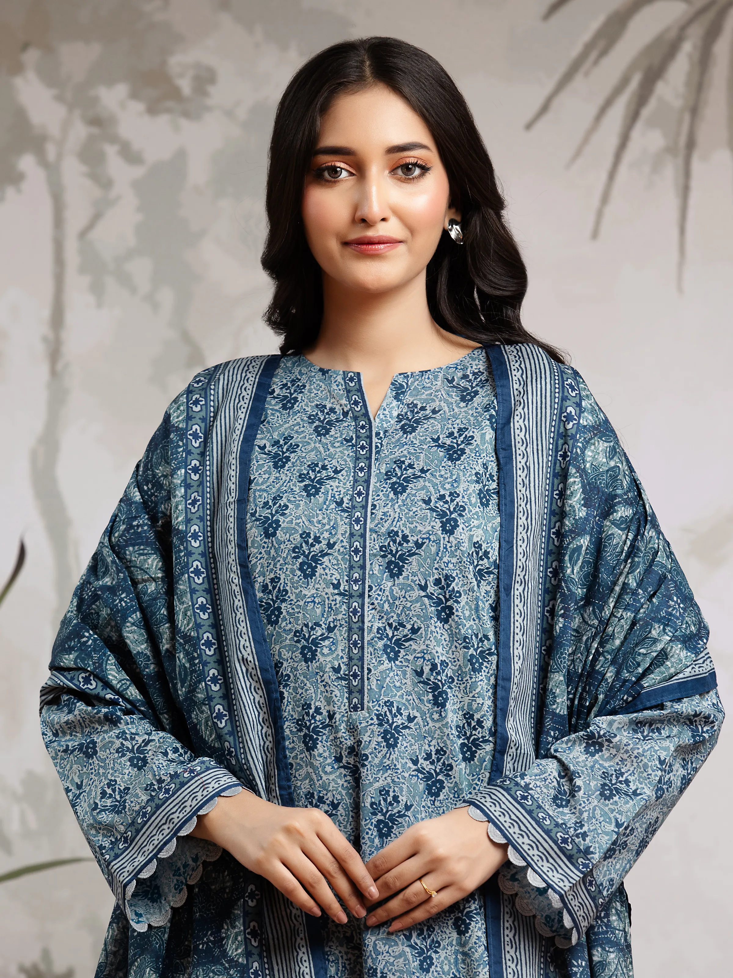Printed Khaddar Suit - EWU24A3-29609-3P - Image 3
