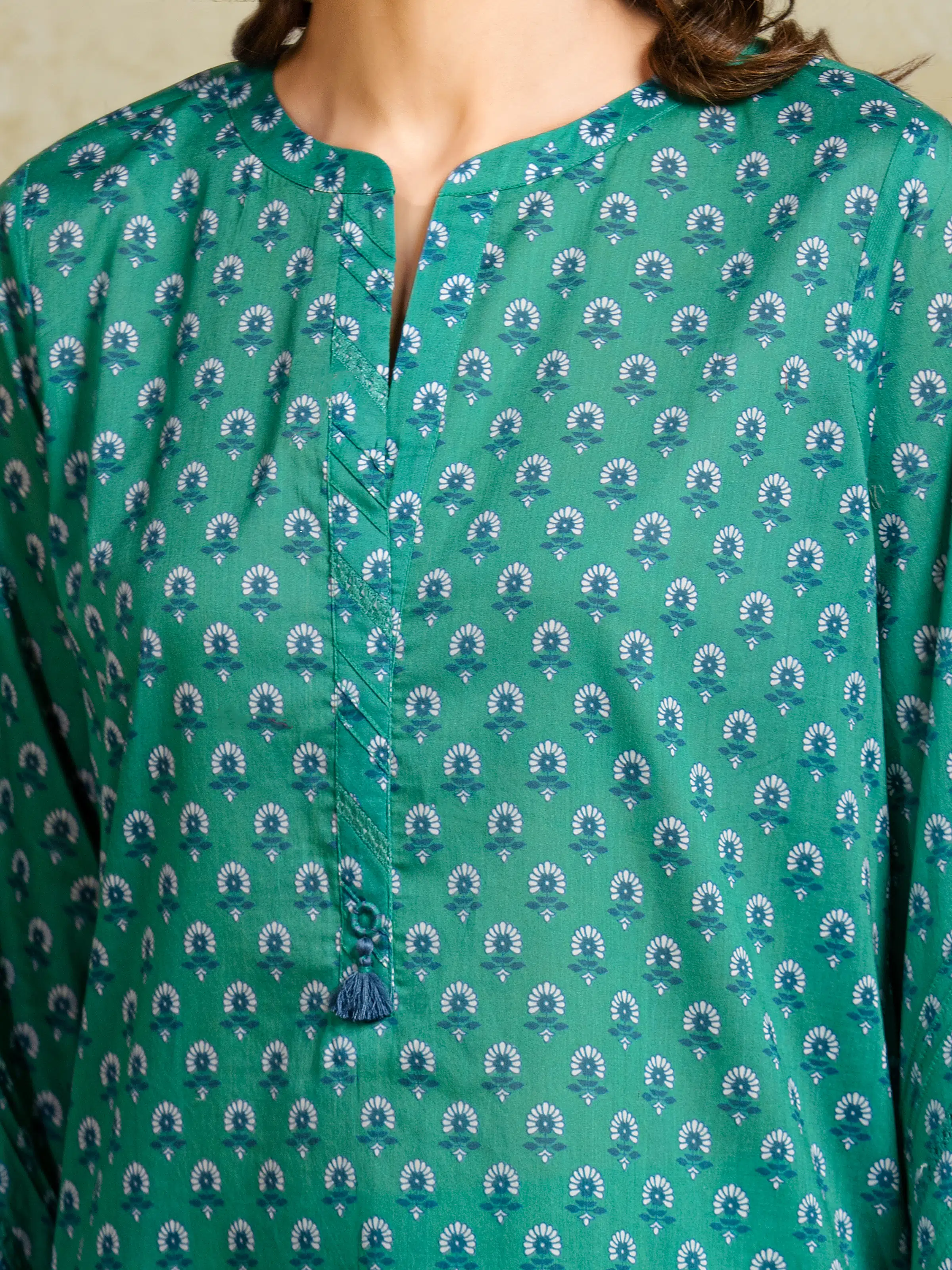 Printed Khaddar Shirt Dupatta - EWU5A3-35934SD - Image 3
