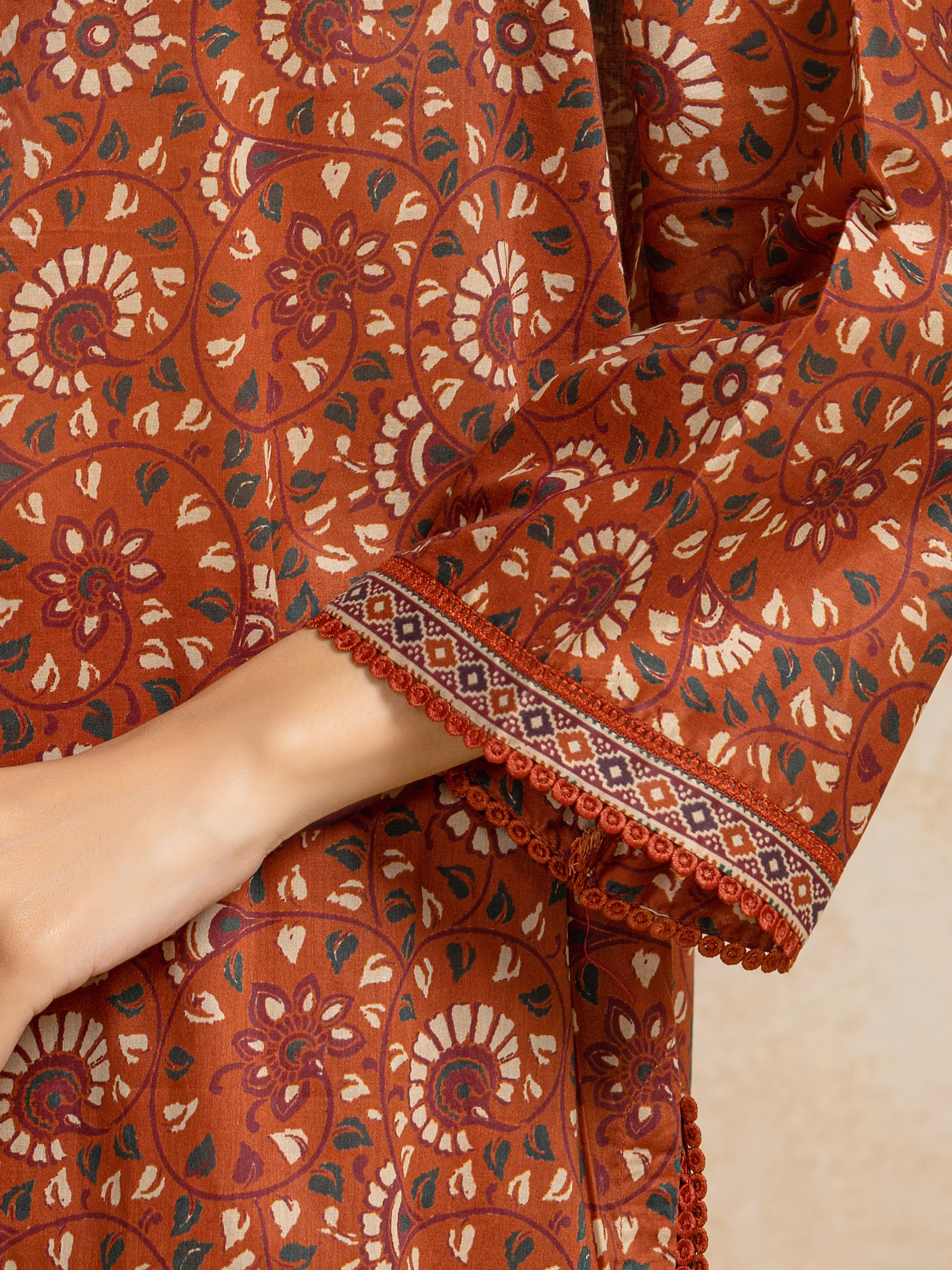 Printed Khaddar Suit - EWU5A3-35977-3P - Image 3