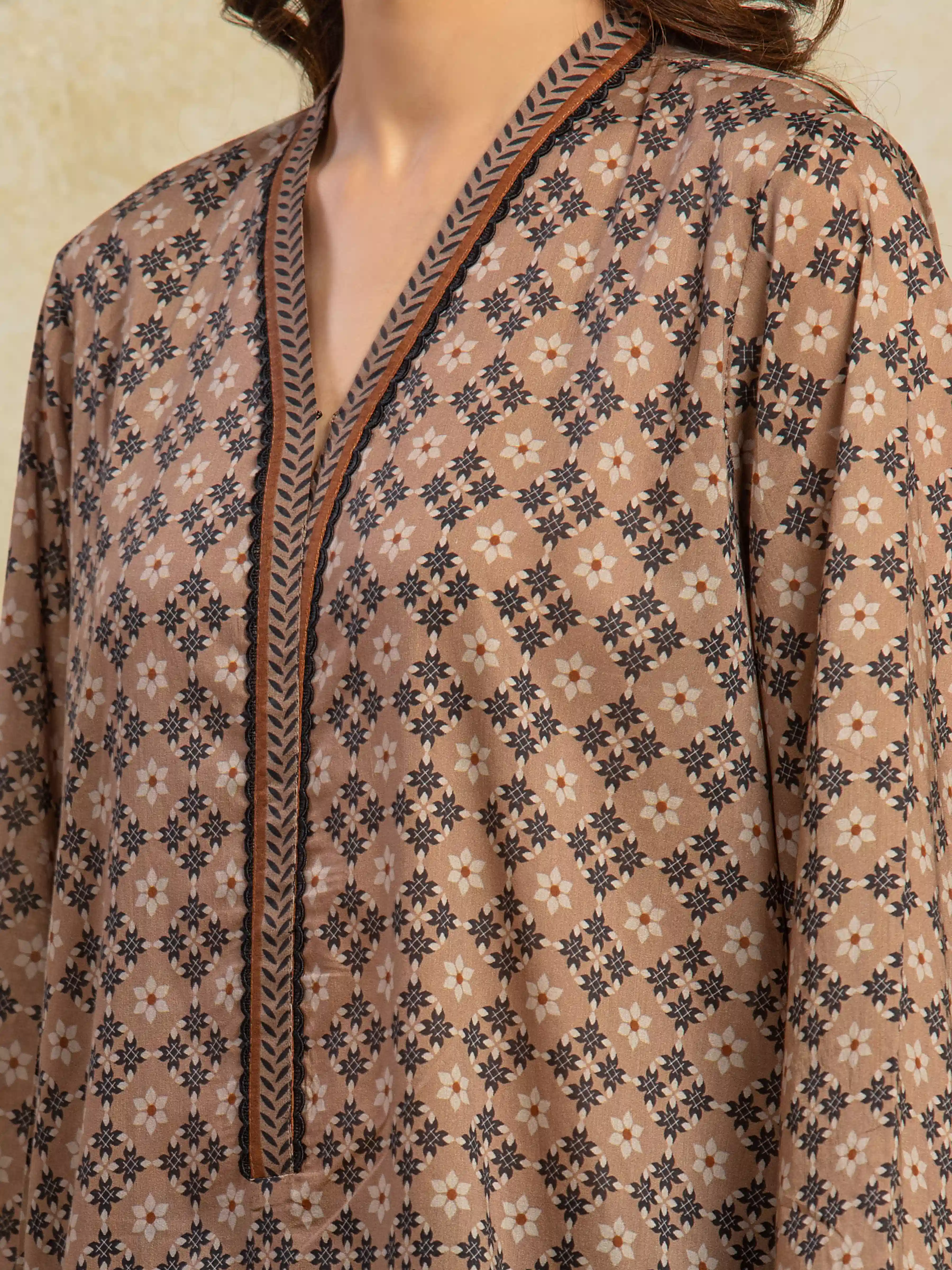 Printed Khaddar Suit - EWU5A3-36101-3P - Image 3