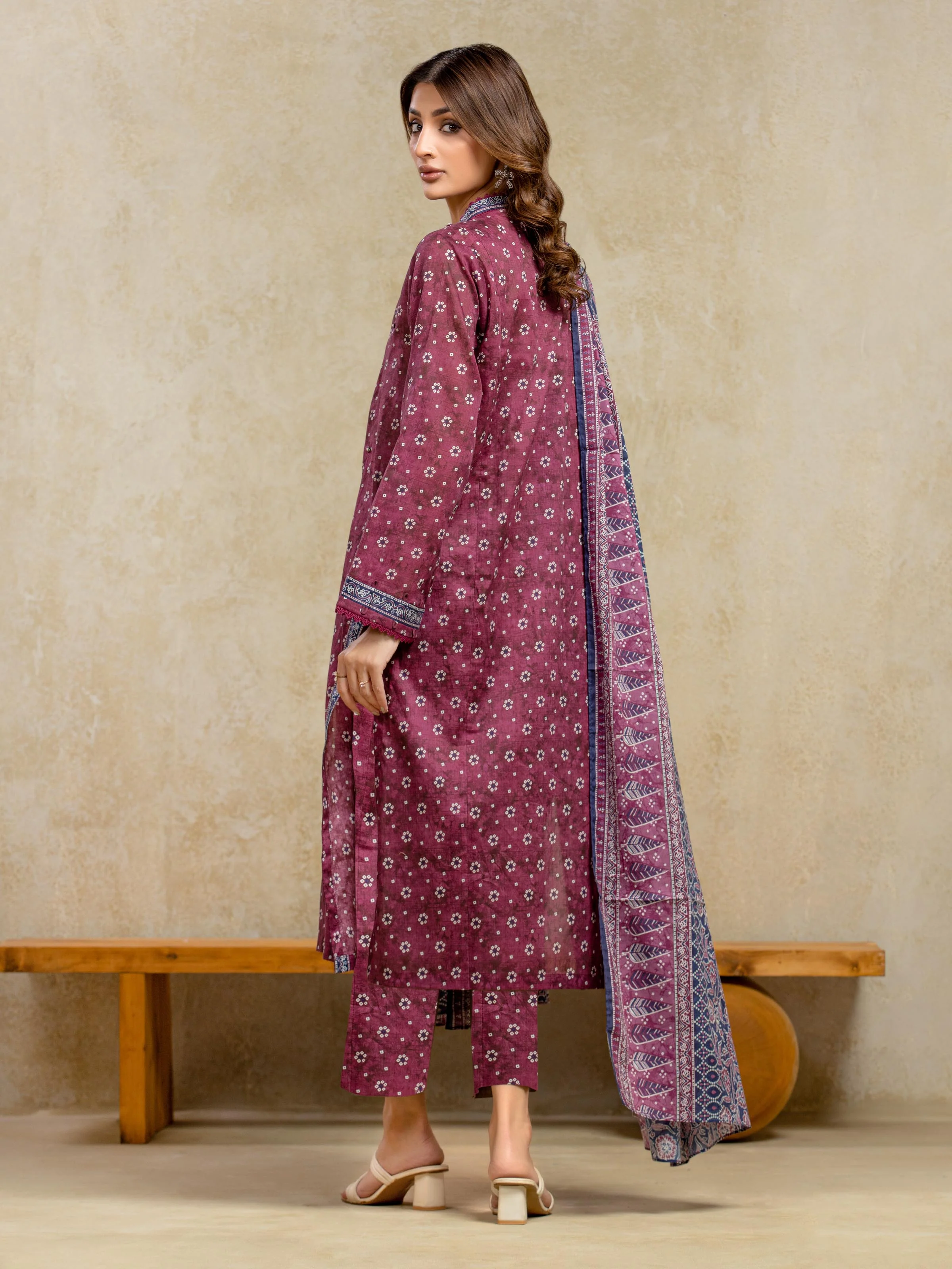 Printed Khaddar Suit - EWU5A3-36107-3P - Image 5