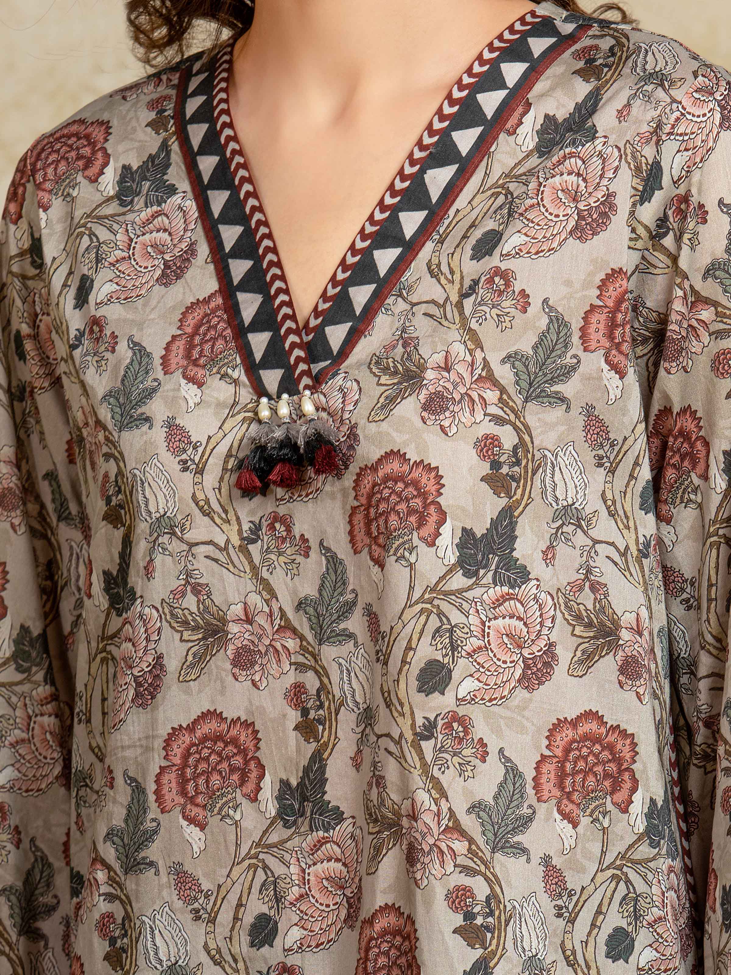 Printed Khaddar Suit - EWU5A3-35959-3P - Image 4