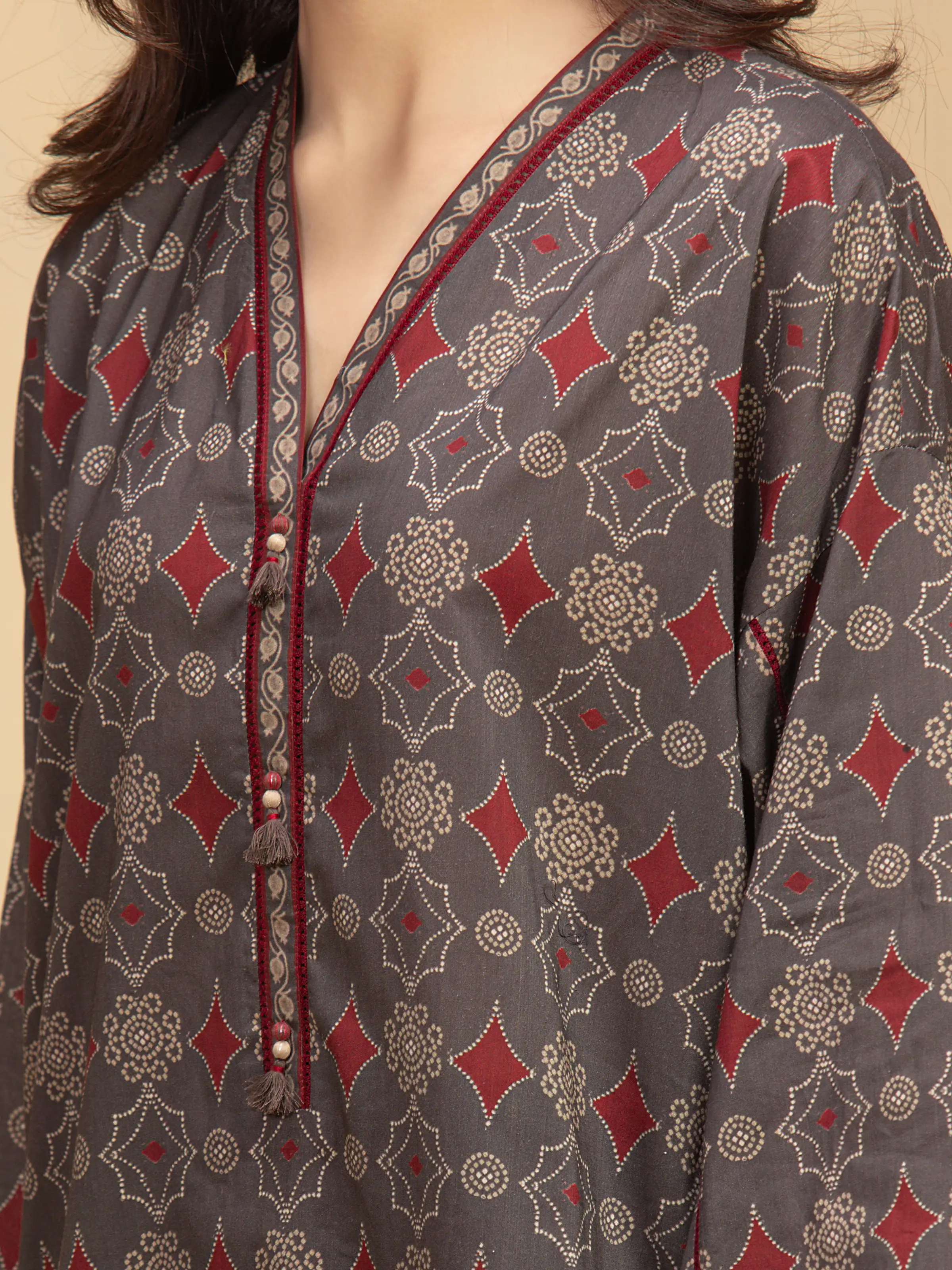 Printed Khaddar Suit - EWU5A3-36000-3P - Image 3