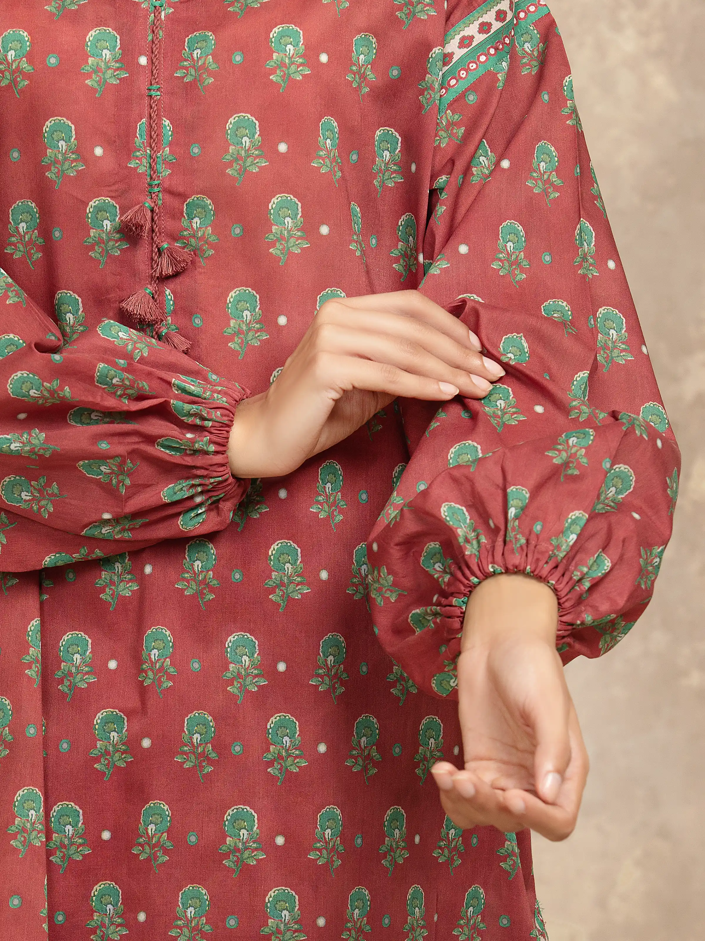Printed Khaddar Suit - EWU5A3-36039-3P - Image 4