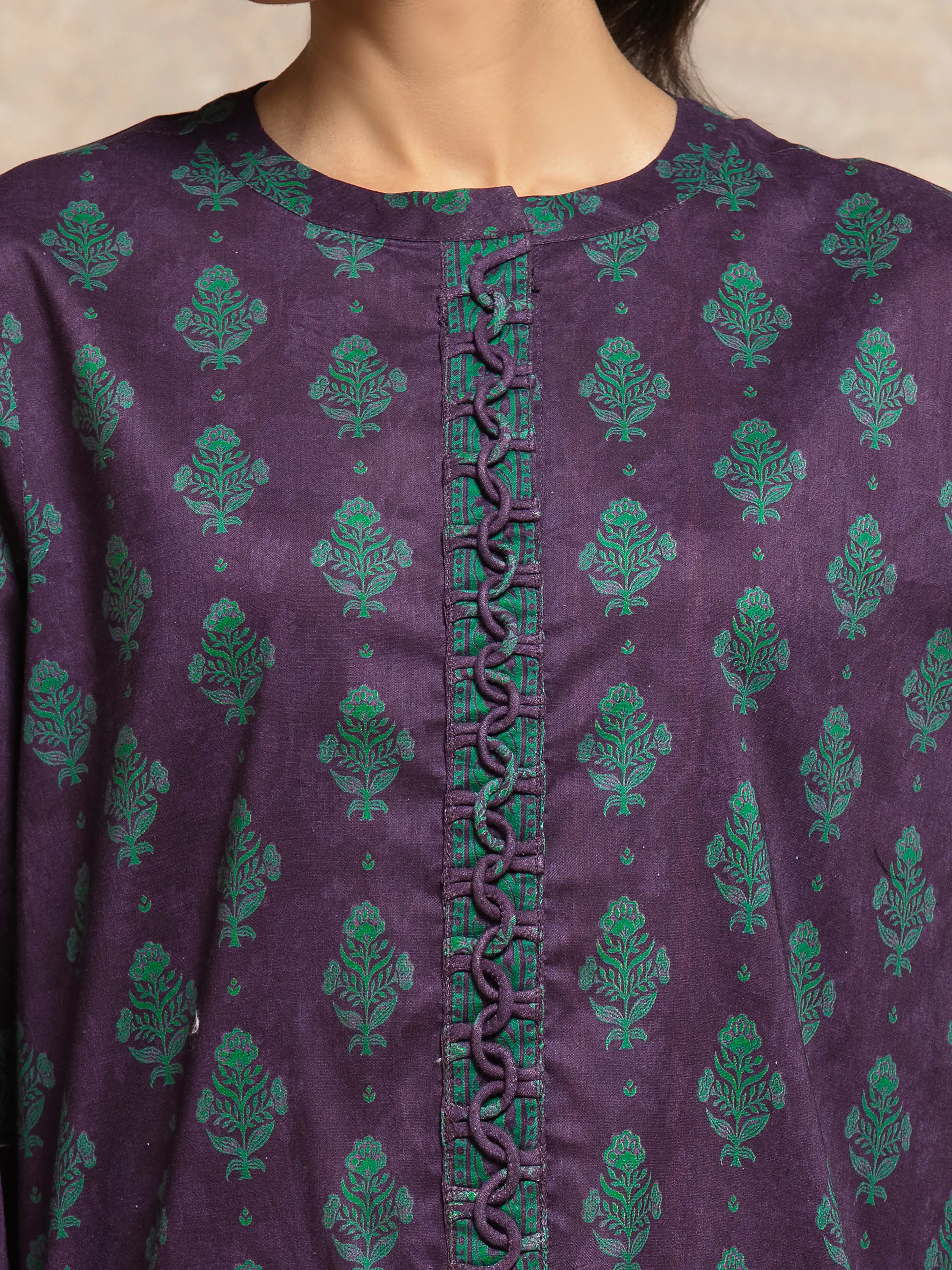 Printed Khaddar Suit - EWU5M3-026-3P - Image 3
